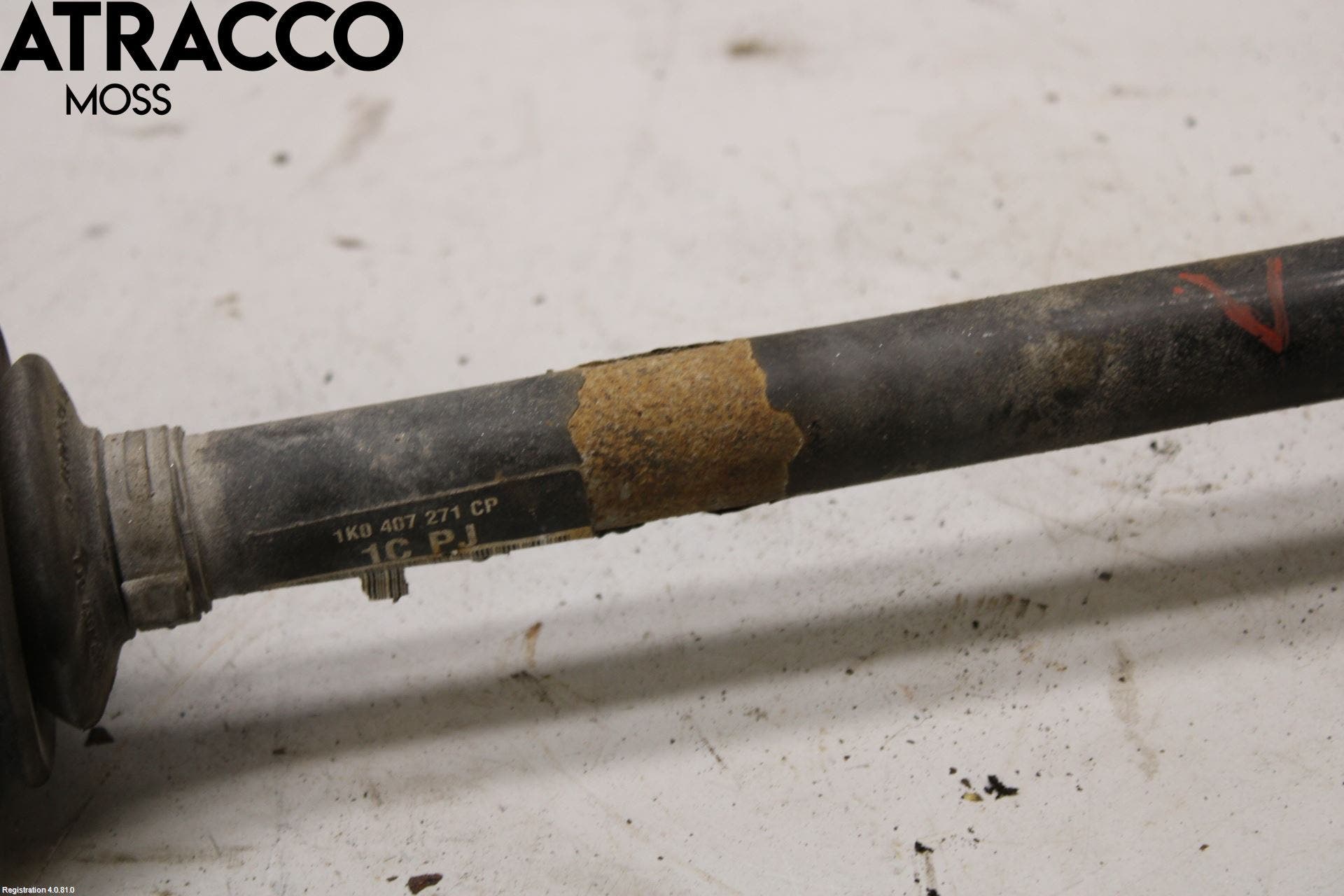 Volkswagen VW GOLF VI 09-13 Drivaksel Foran Kompl Venstre