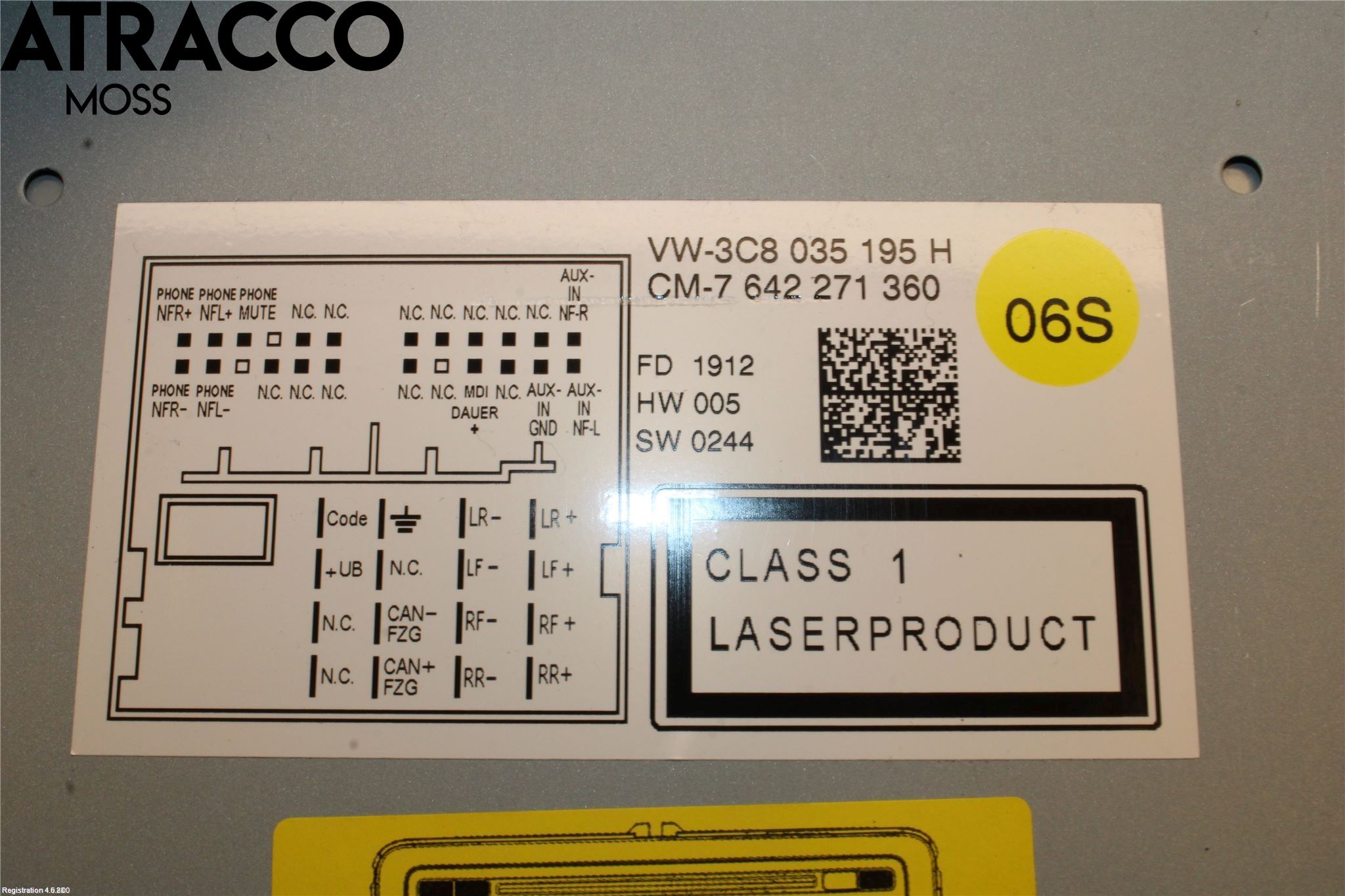 Volkswagen VW GOLF VI 09-13 Stereo Radio Med Cd