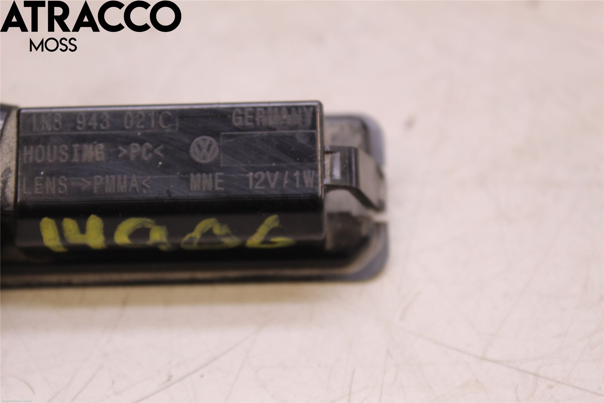 Volkswagen VW GOLF / E-GOLF VII 13-20 Skilt Belysning