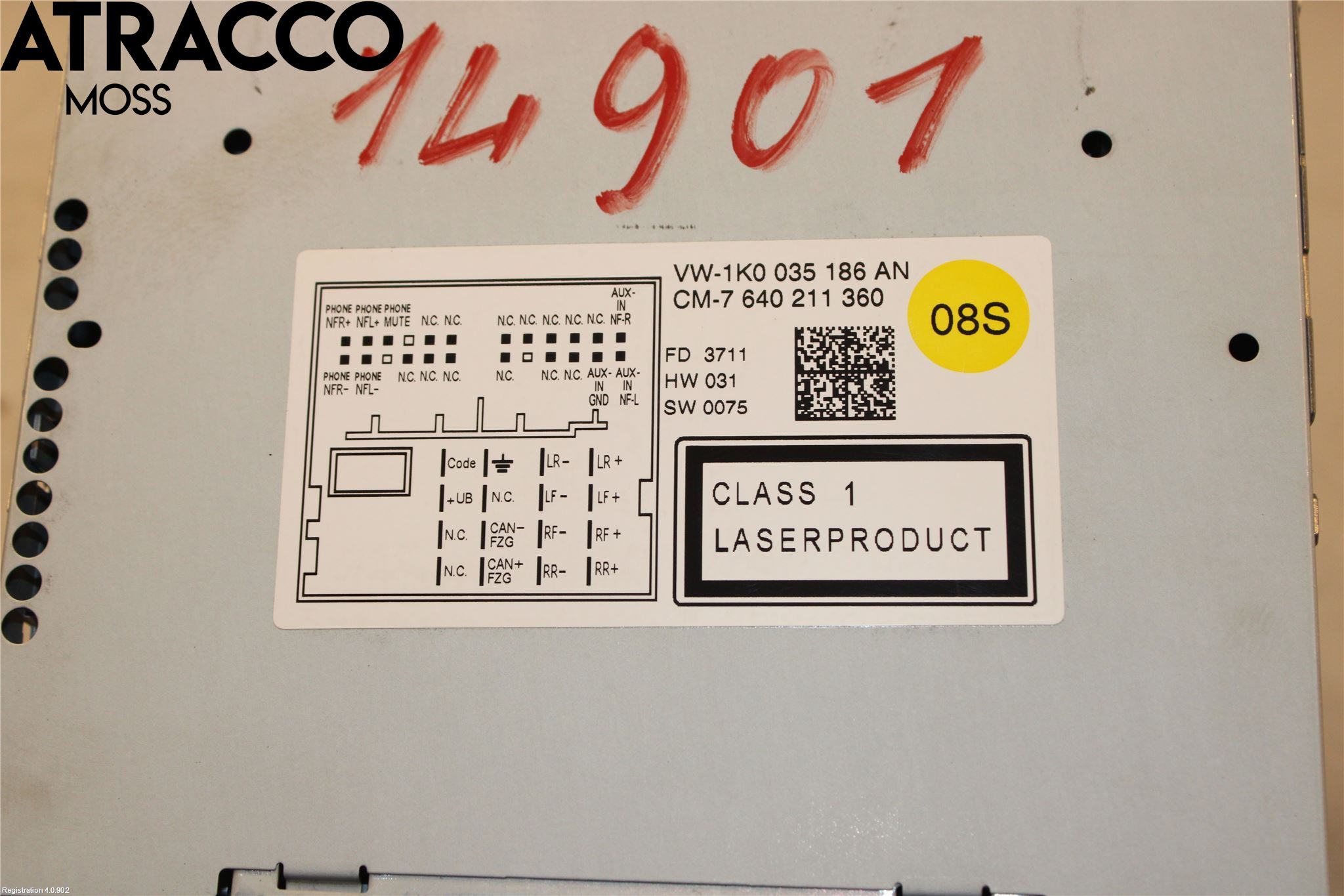 Volkswagen VW GOLF VI 09-13 Stereo Radio Med Cd