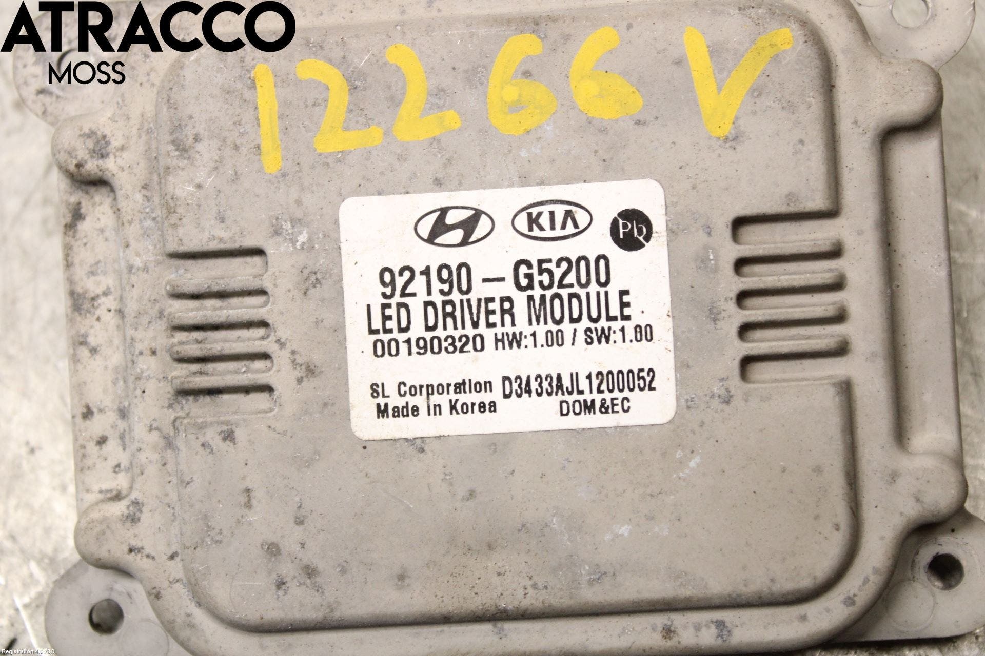 Kia NIRO (DE) 17-22 Styreenhet Xenon