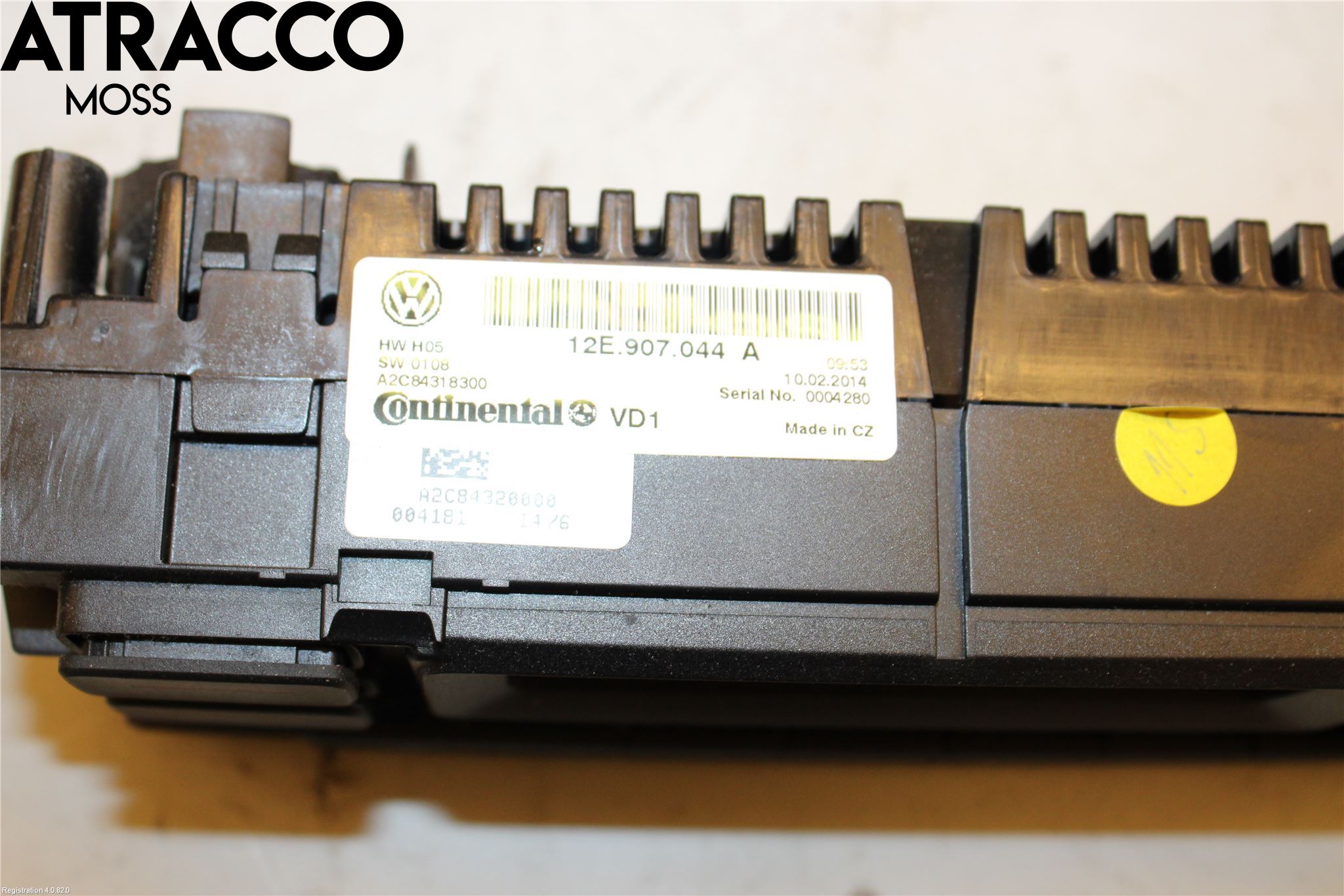 Volkswagen VW UP! / E-UP! Varme Ac Betjening-Display