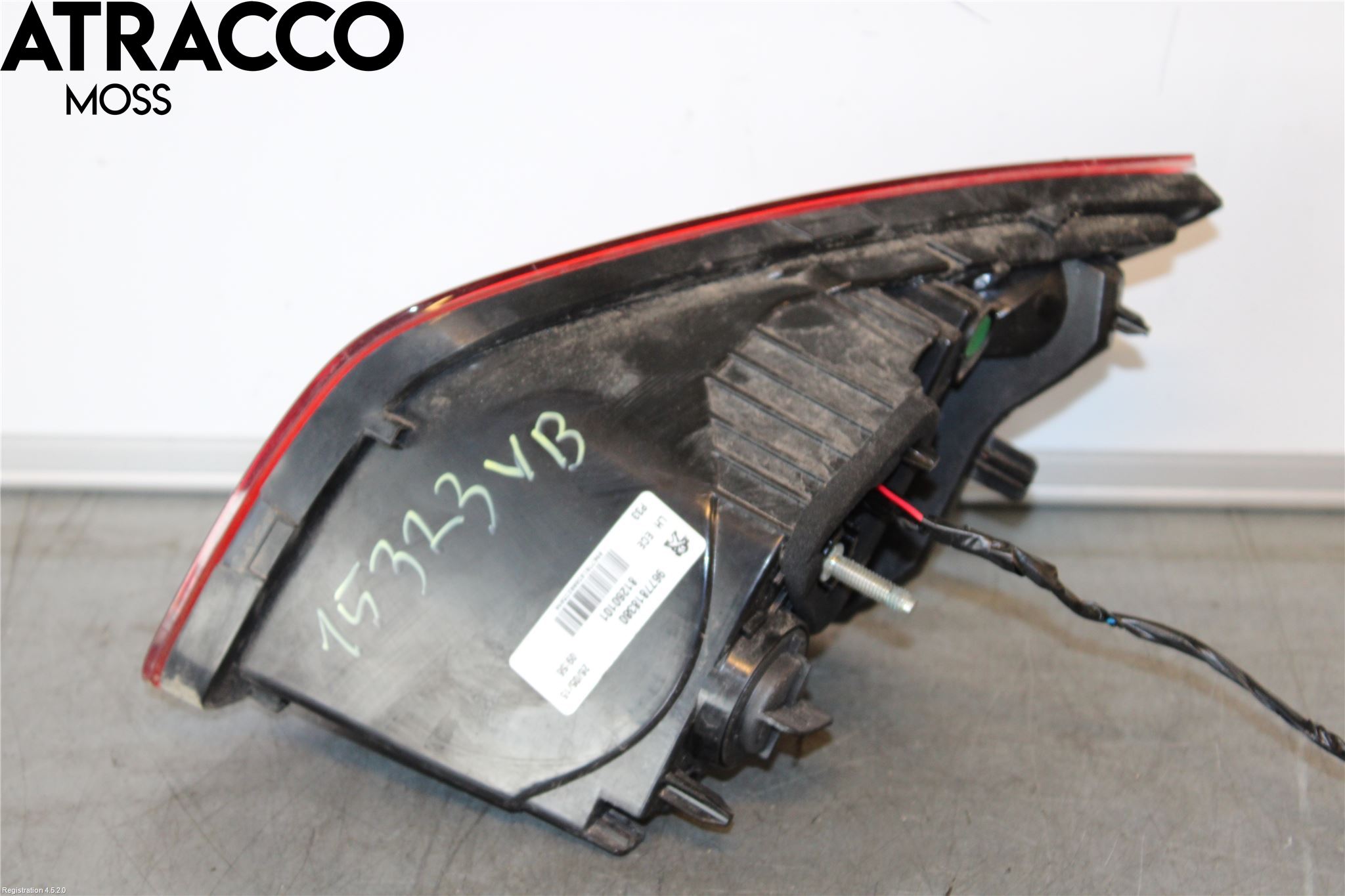 Peugeot 308 14-21 Baklykt Venstre  På Luke(Indre