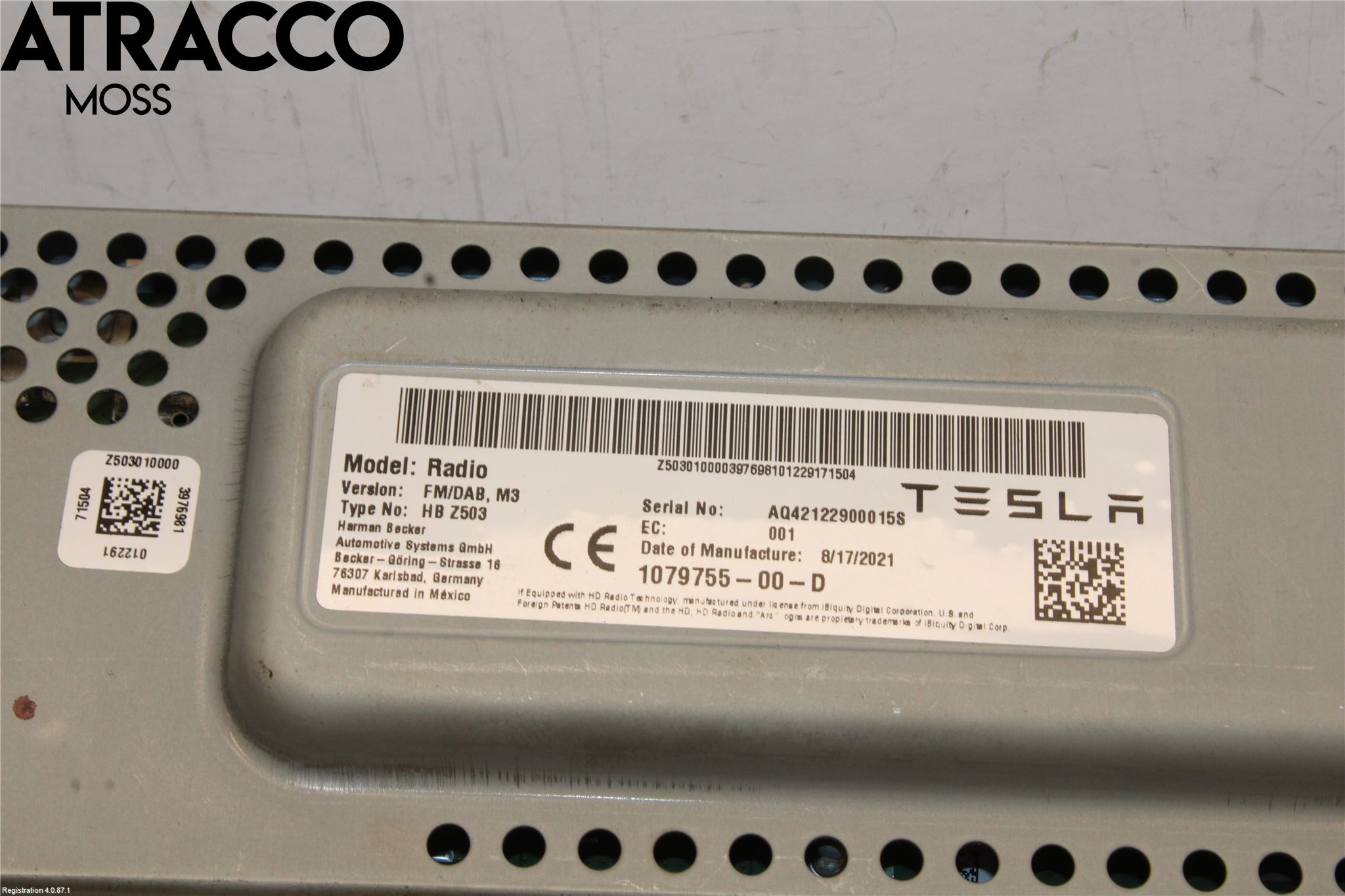 Tesla MODEL 3 17- Stereo Antenneforsterker