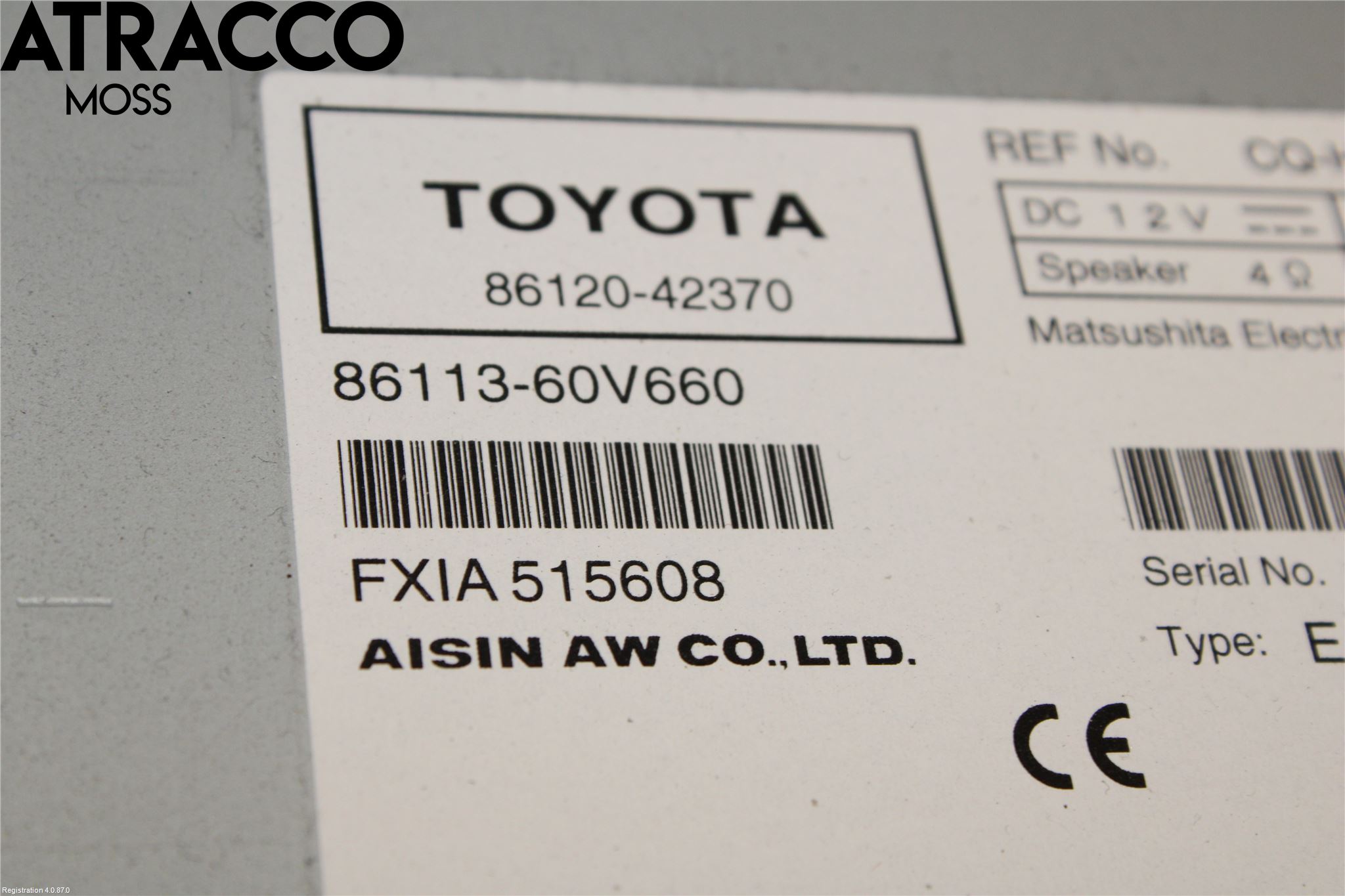 Toyota RAV 4 06-12 Stereo Radio