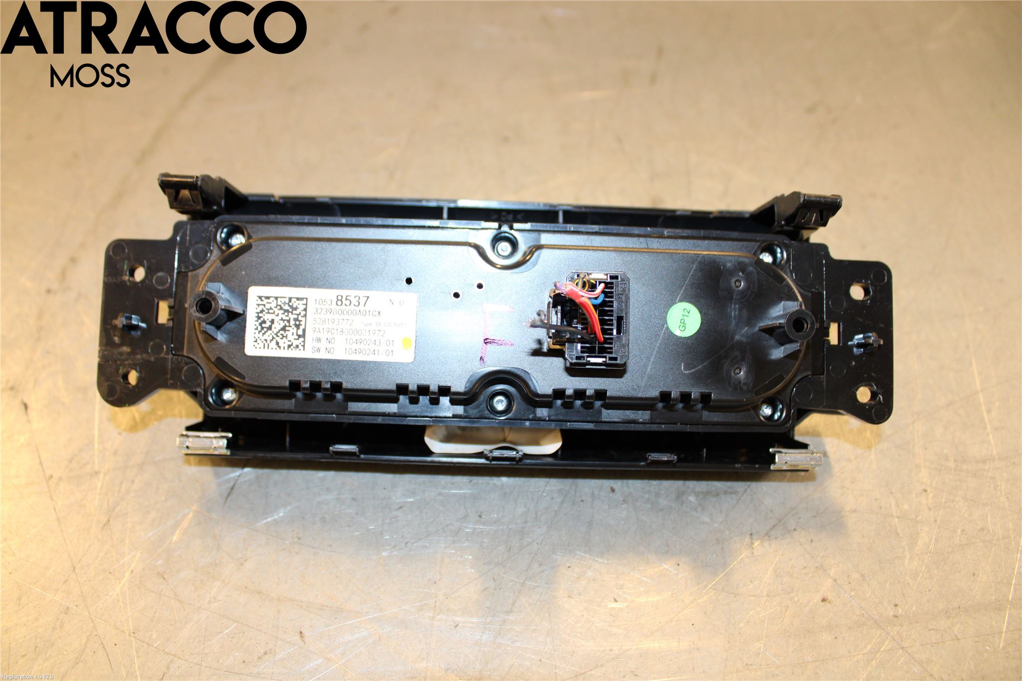 MG ZS EV 20- Varme Ac Betjening-Display