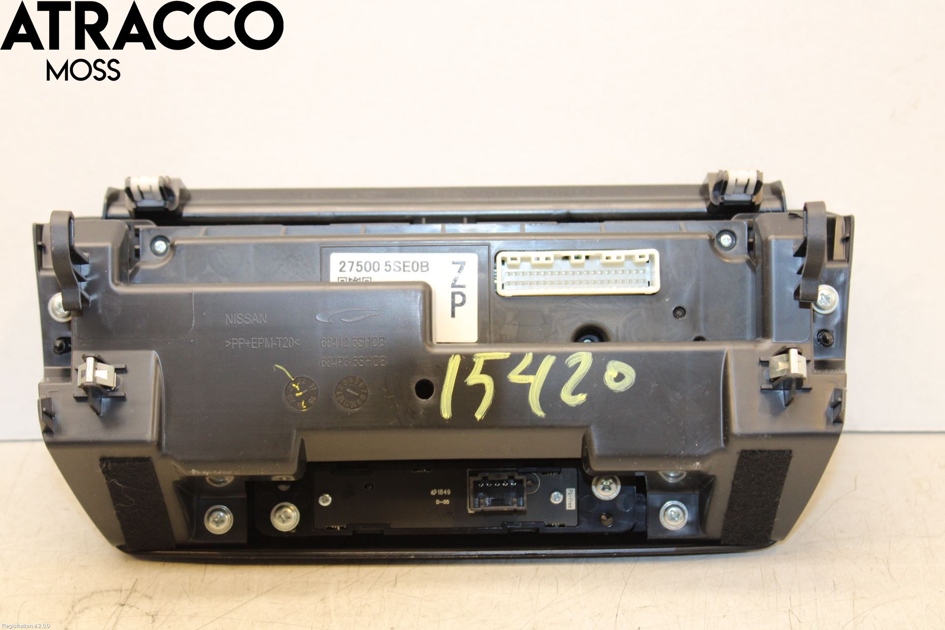 Nissan LEAF 18- Varme Ac Betjening-Display