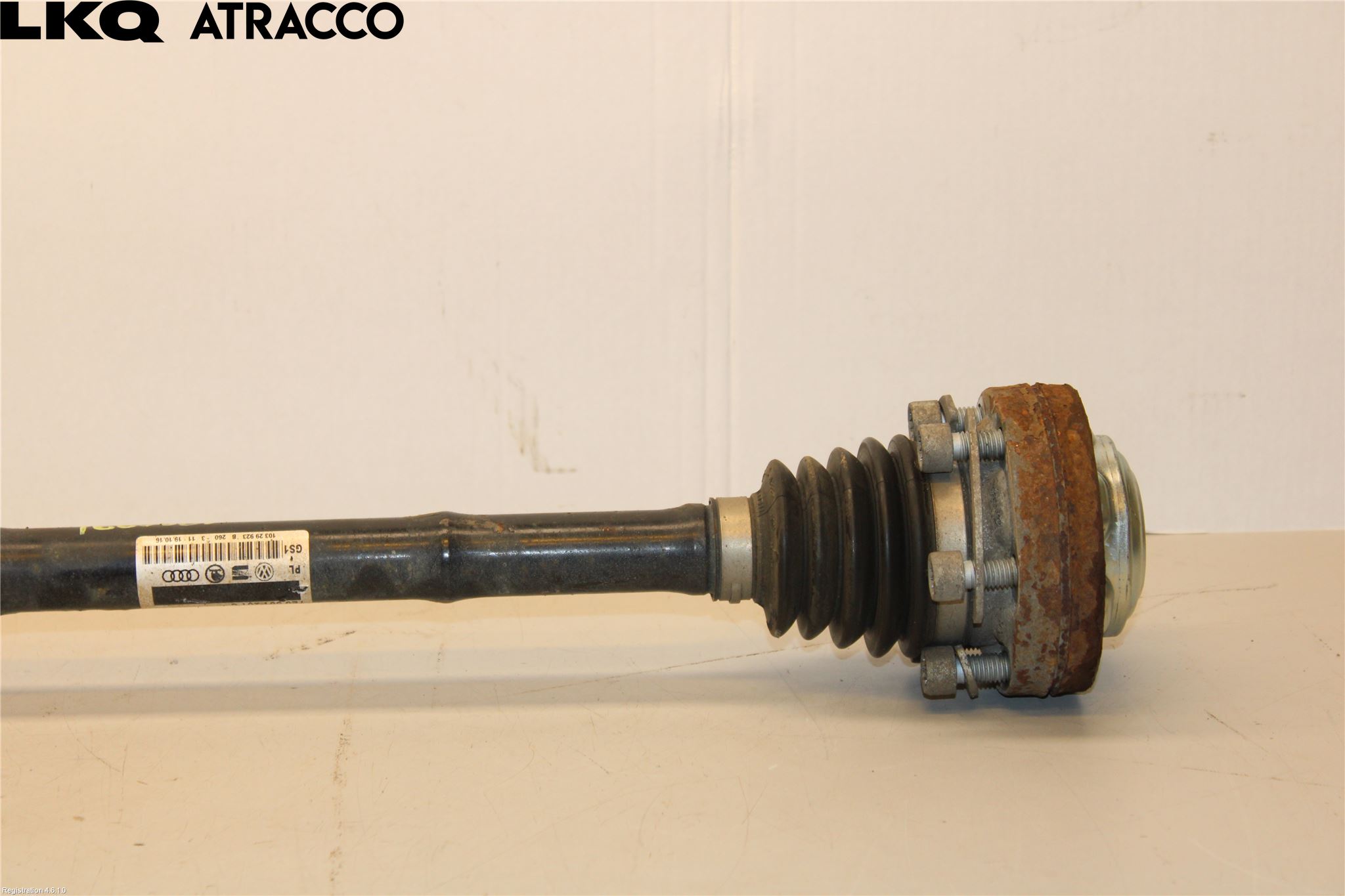 Volkswagen VW TRANSP/CARAVELLE (T6) 16-22 Drivaksel Bak Kompl Venstre