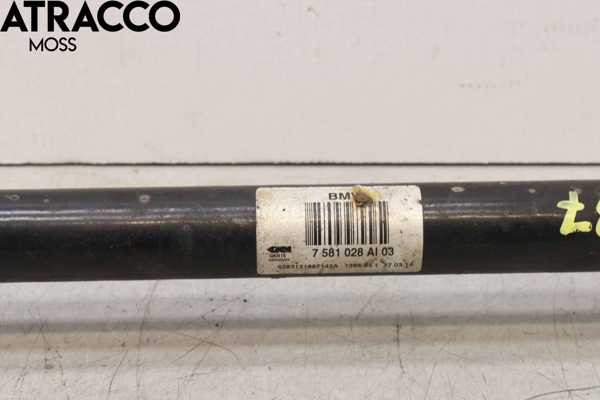 BMW 5 F10/F11/F18 09-17 Drivaksel Bak Kompl Høyre