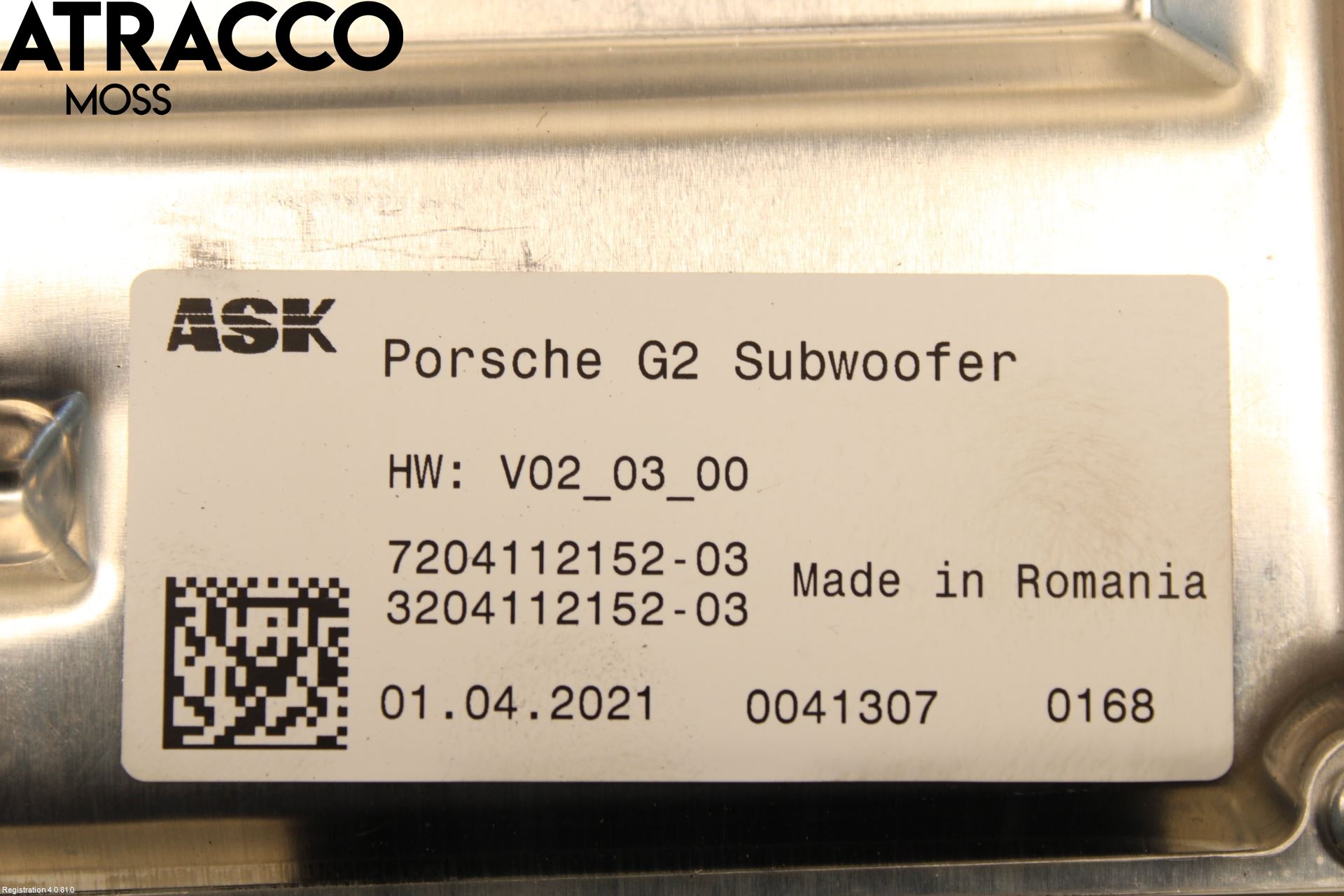 Porsche TAYCAN 20- Stereo Forsterker