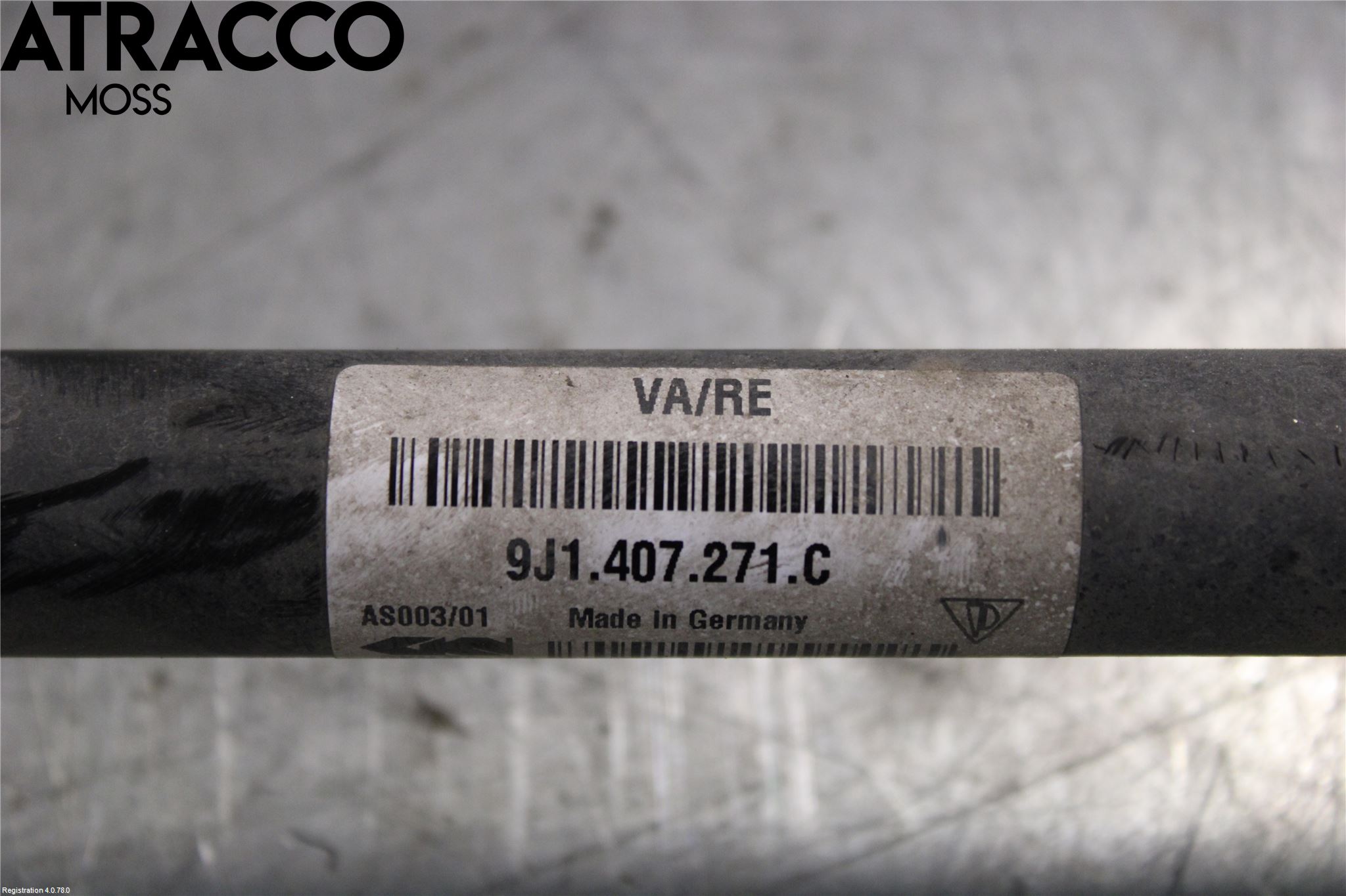 Porsche TAYCAN 20- Drivaksel Foran Kompl Høyre