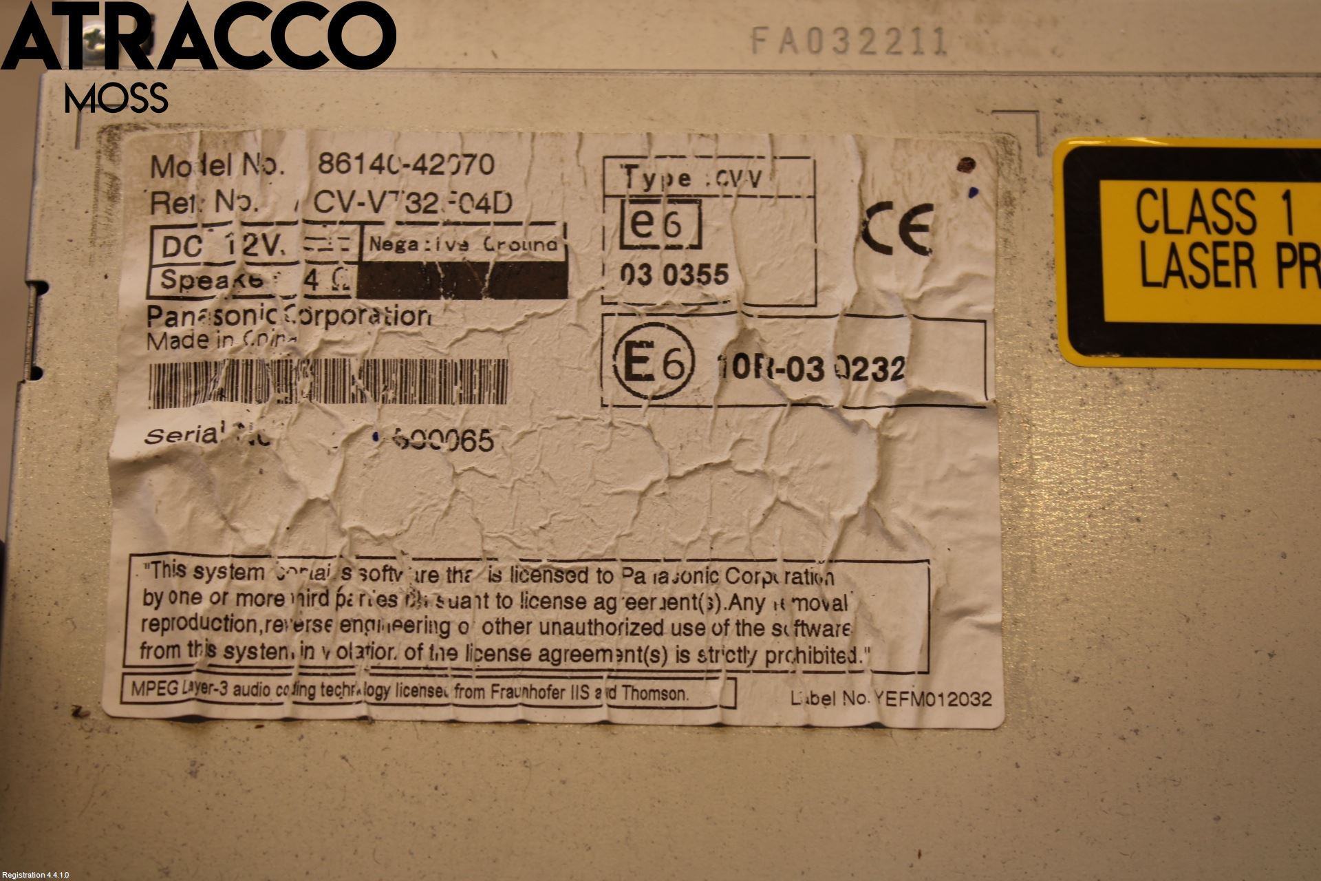 Toyota RAV4 13-18 Stereo Radio Med Cd