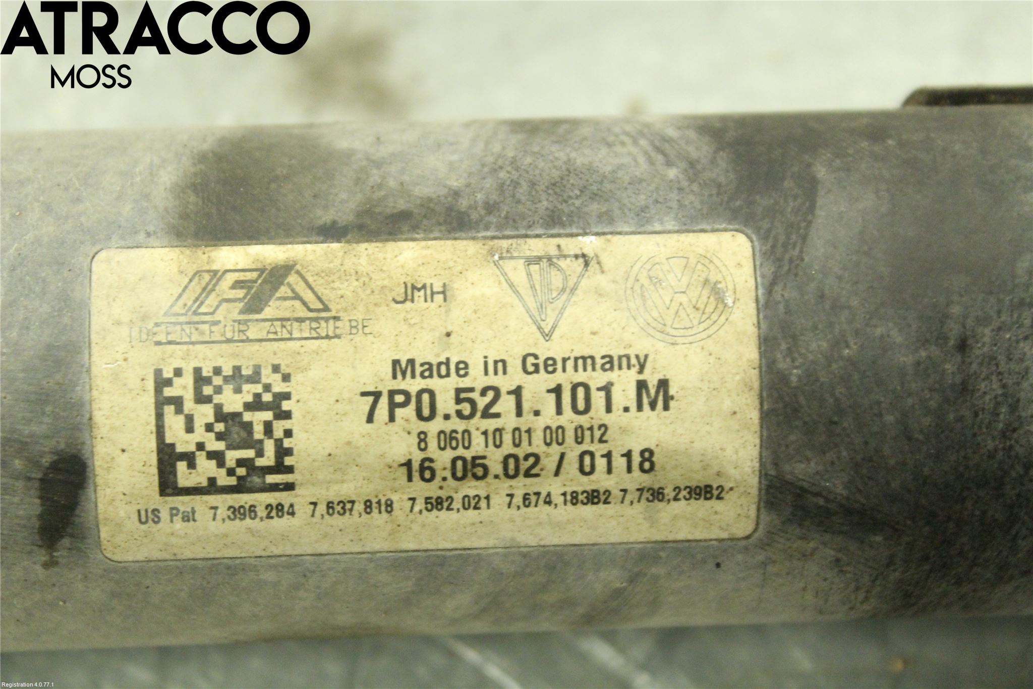 Porsche CAYENNE 03- Mellomaksel Fremre 4Wd