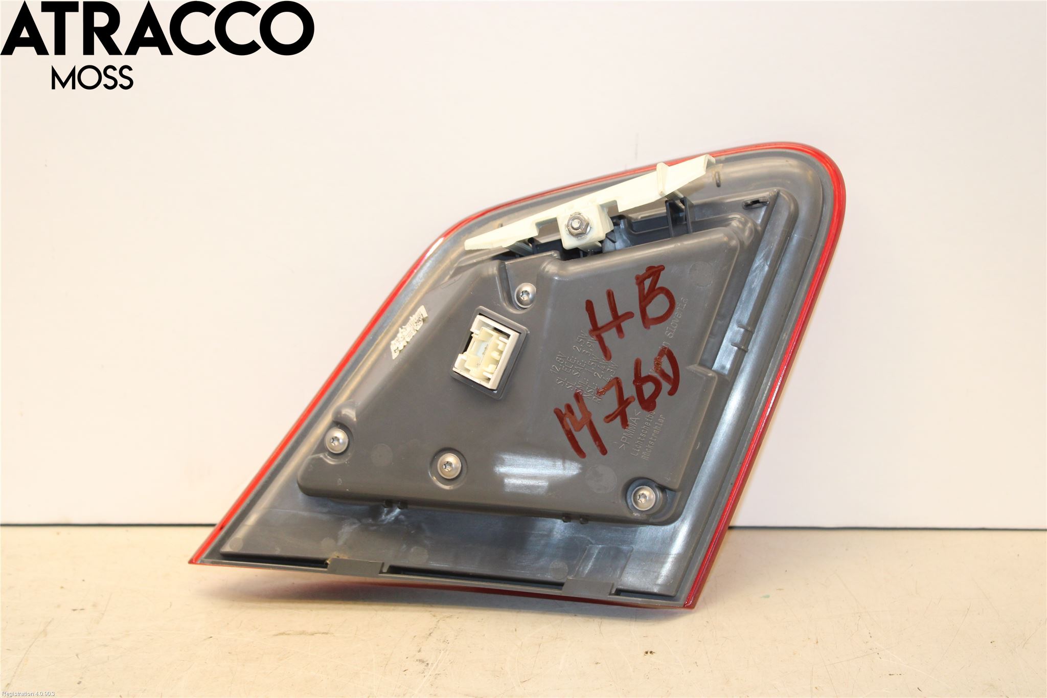 Mercedes-Benz MB B-KLASS (W246/W242) 12-19 Baklykt Høyre  På Luke(Indre)