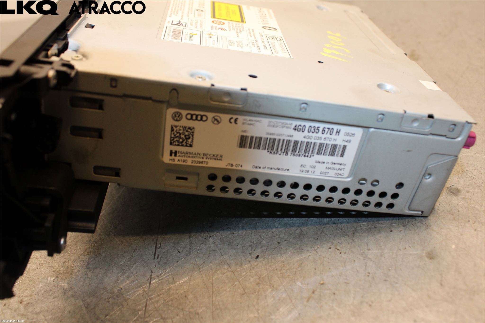 Audi A7/S7 4G 11-17 Stereo Radio Med Cd