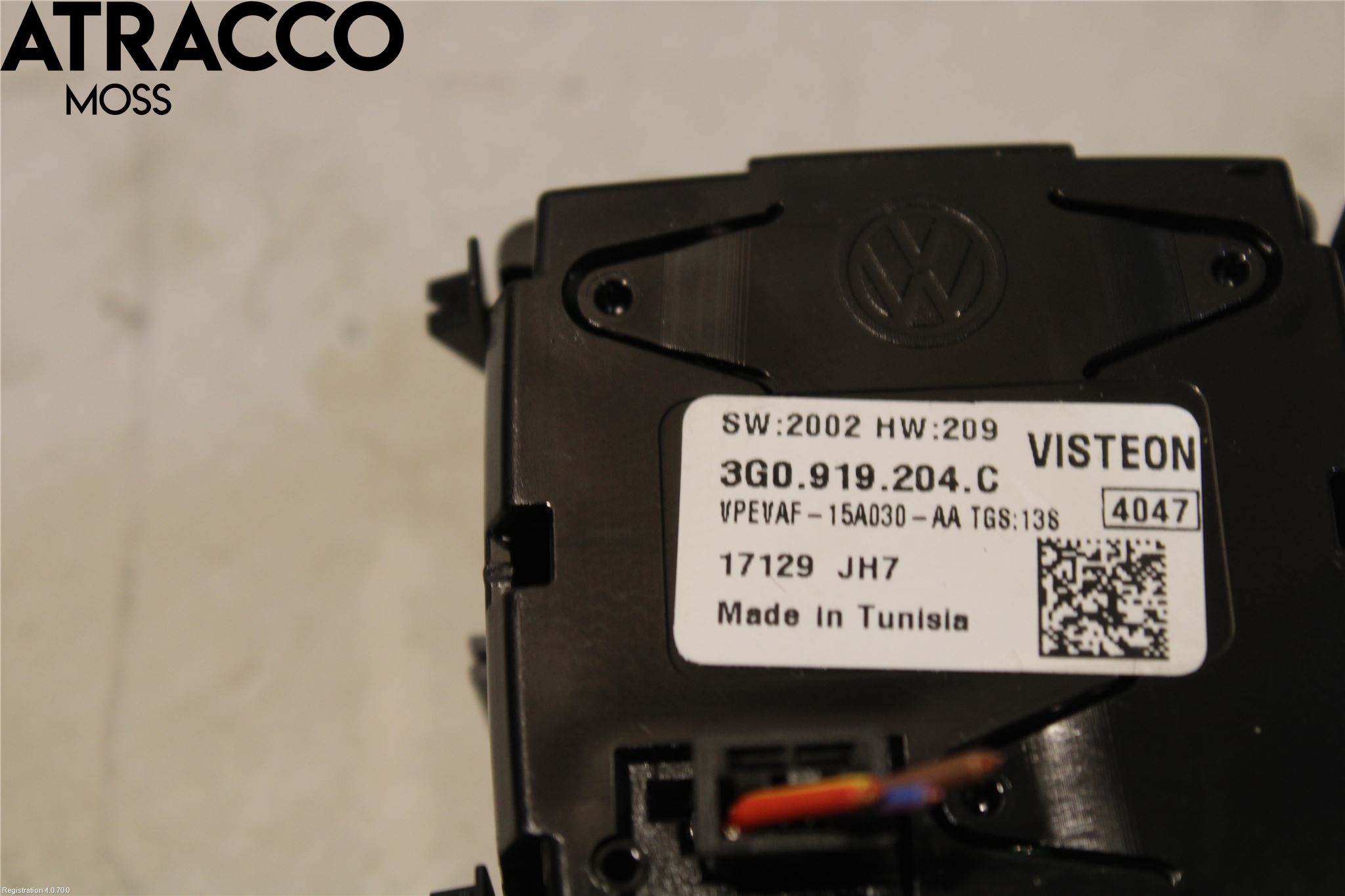 Volkswagen VW PASSAT 15-19 Instr Klokke