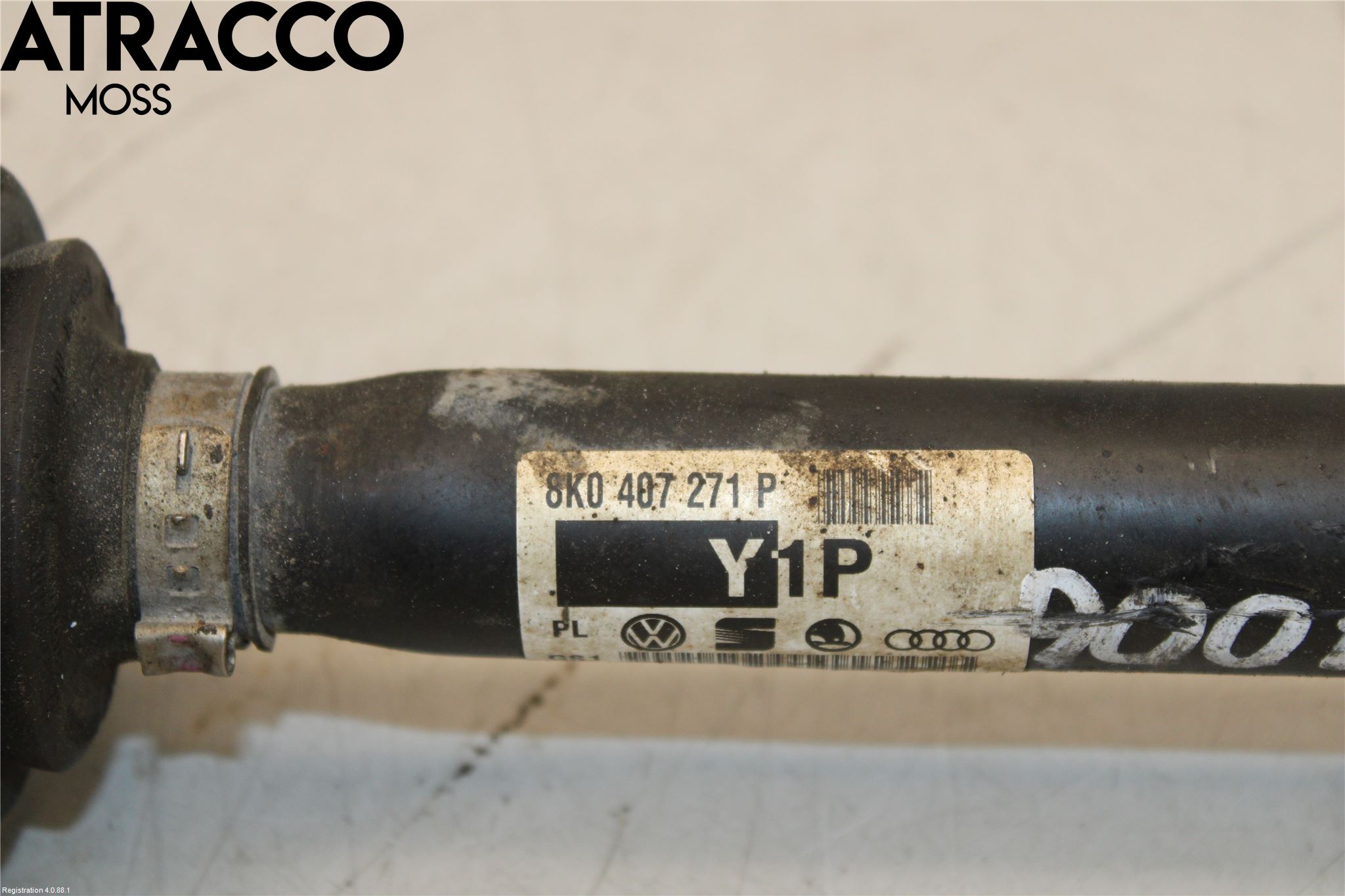 Audi A4/S4 08-11 Drivaksel Foran Kompl Høyre