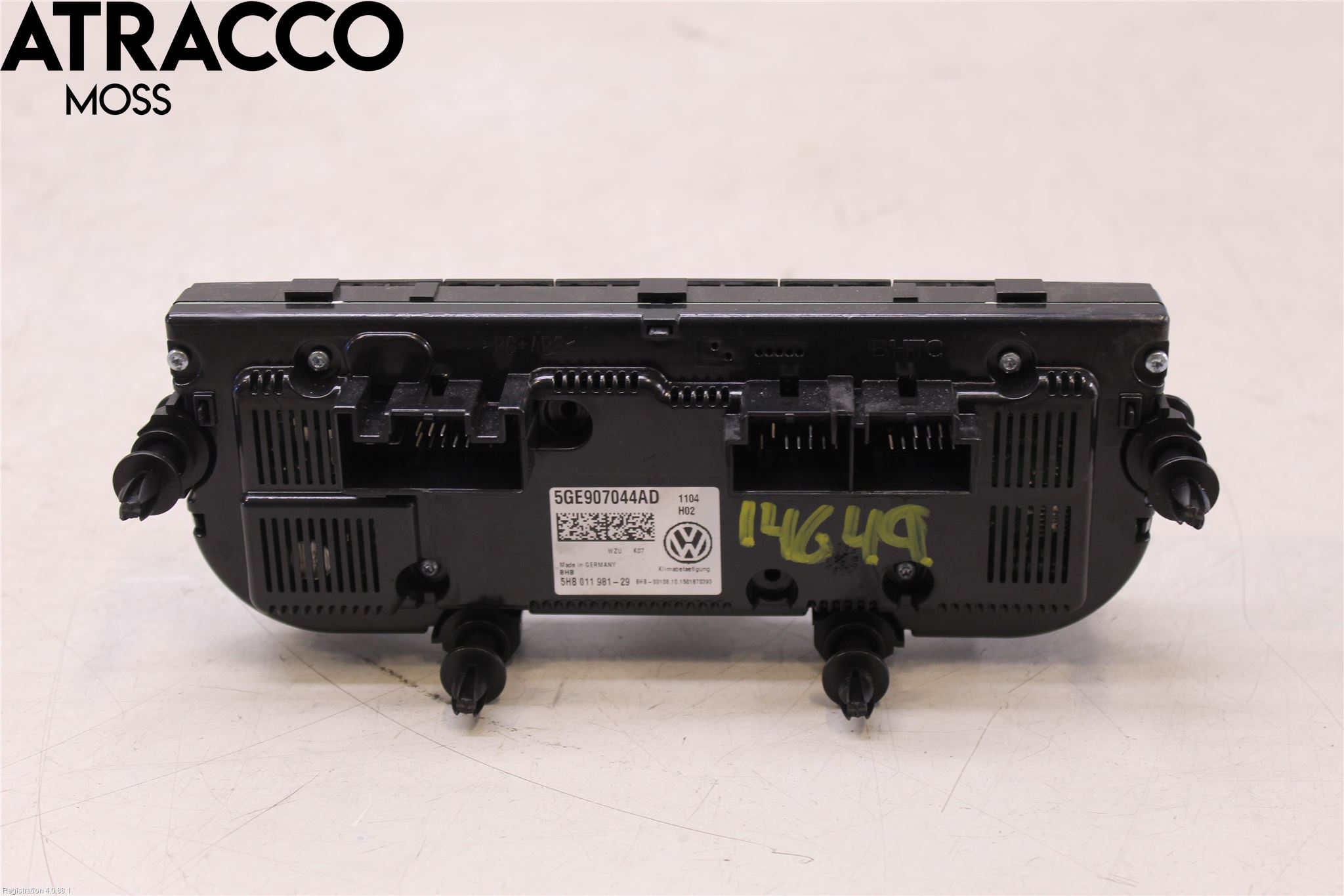 Volkswagen VW GOLF / E-GOLF VII 13-20 Varme Ac Betjening-Display