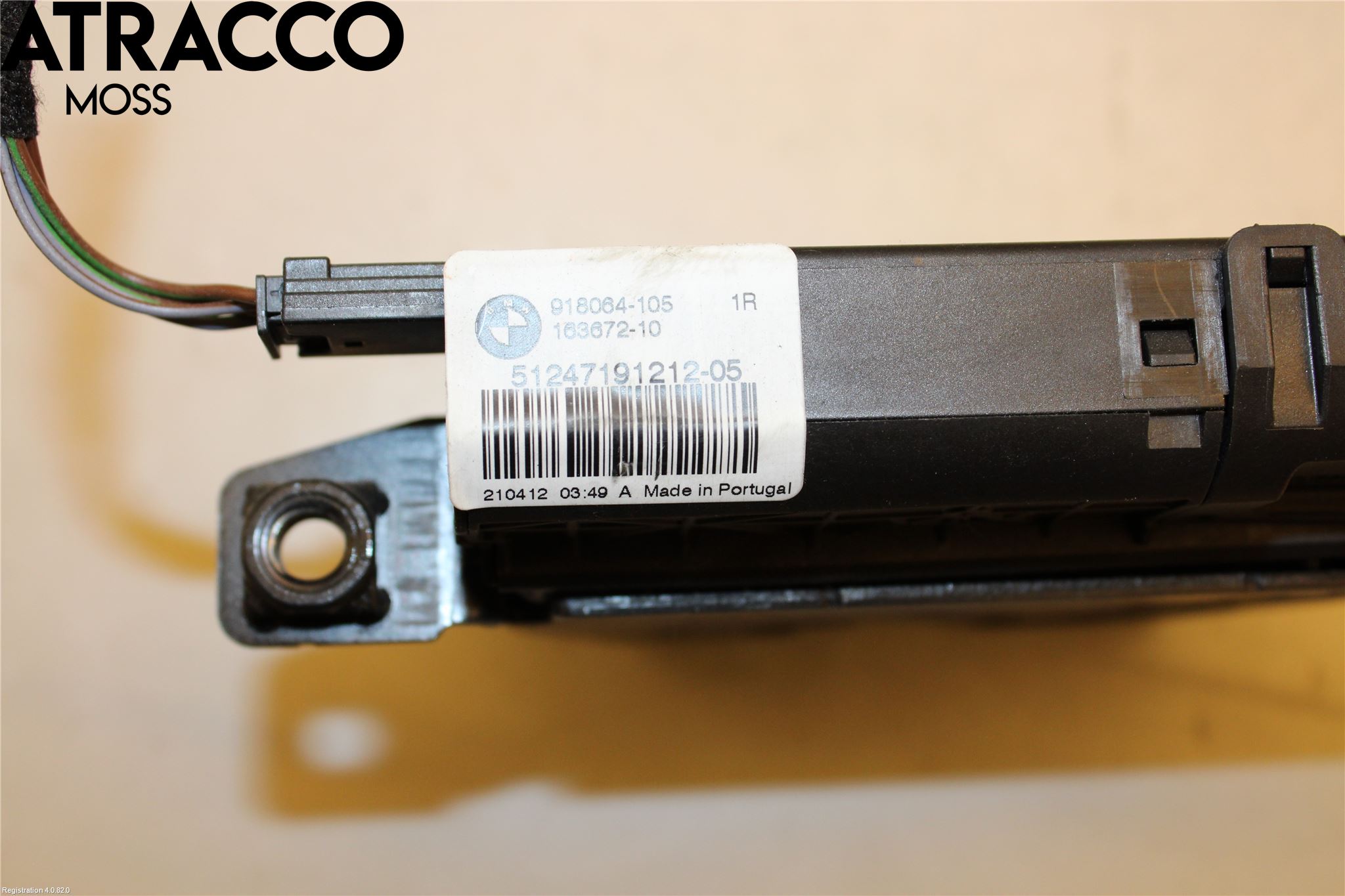 BMW 3 F30/F31/F80 12-19 Bakluke-Lokk Låsekasse