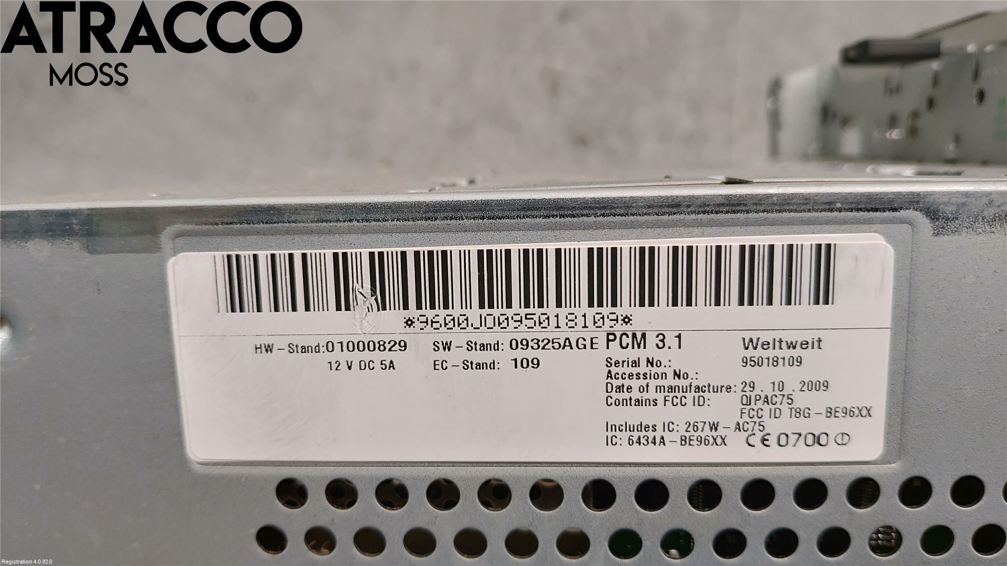 Porsche PANAMERA 09- Stereo Radio Med Cd