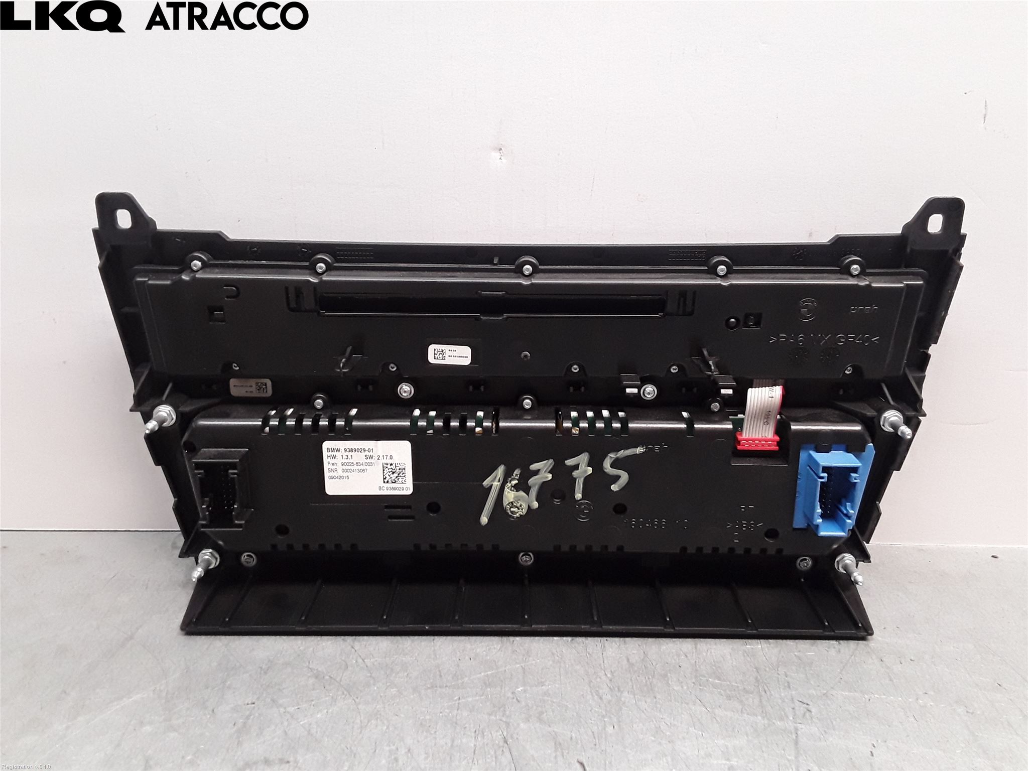 BMW 5 F10/F11/F18 09-17 Varme Ac Betjening-Display