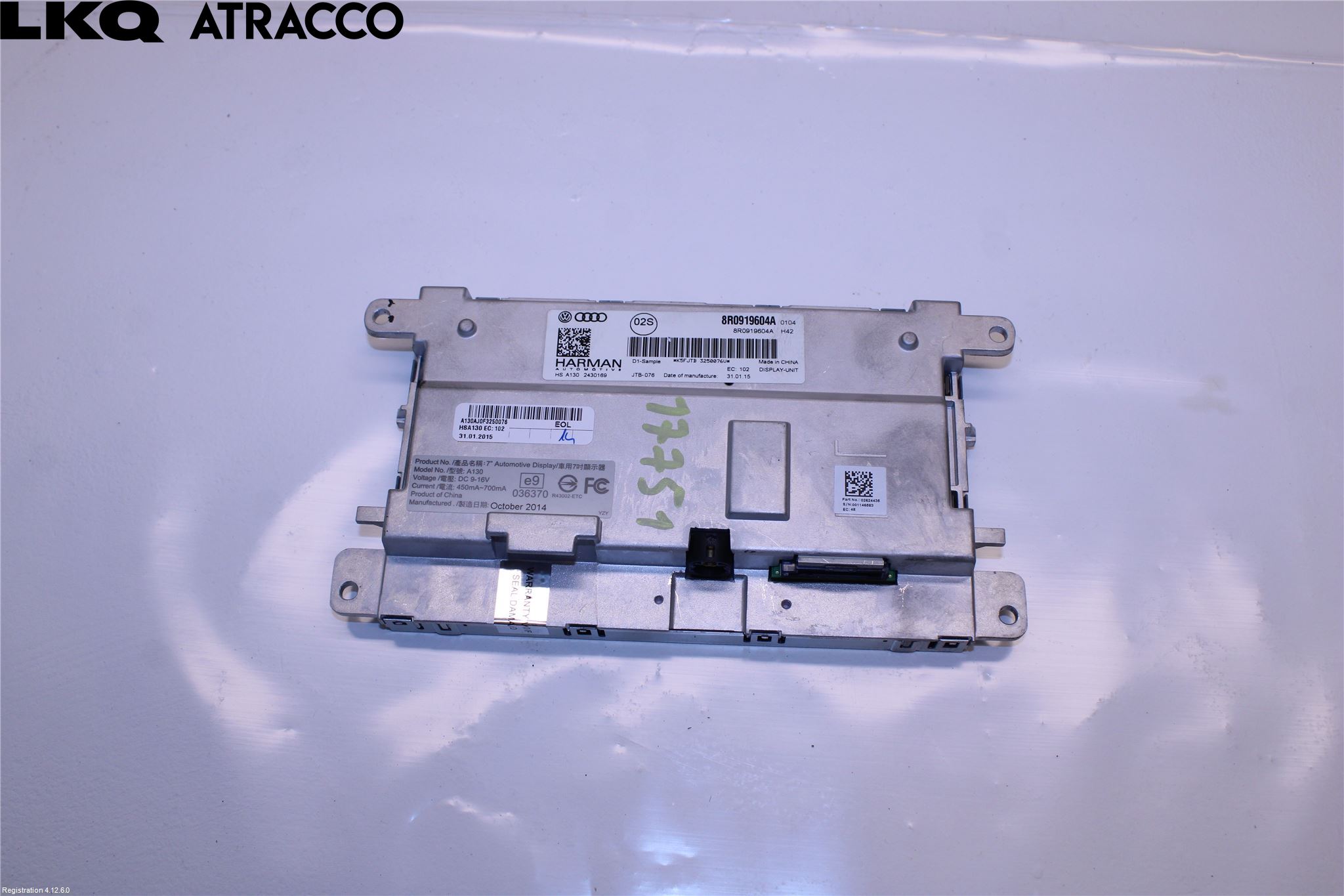 Audi A4/S4 08-11 Multifunktionsdisplay