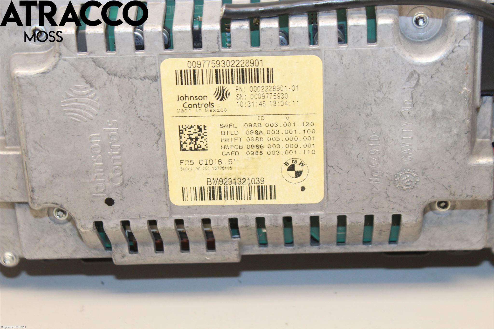 BMW X3 F25 10-17 Multifunktionsdisplay