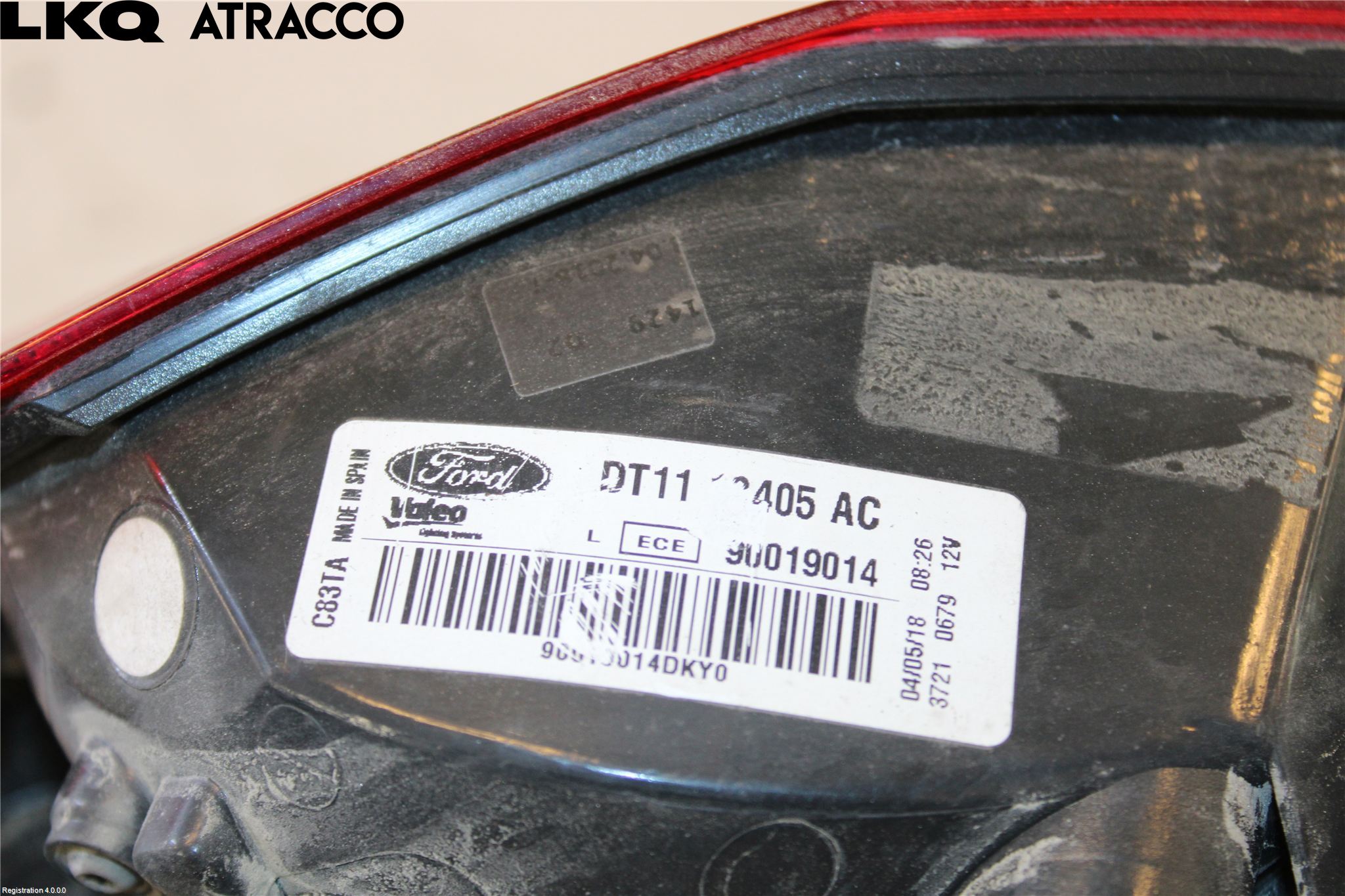 Ford TRANSIT/TOURNEO CONNECT 13-22 Baklykt Venstre