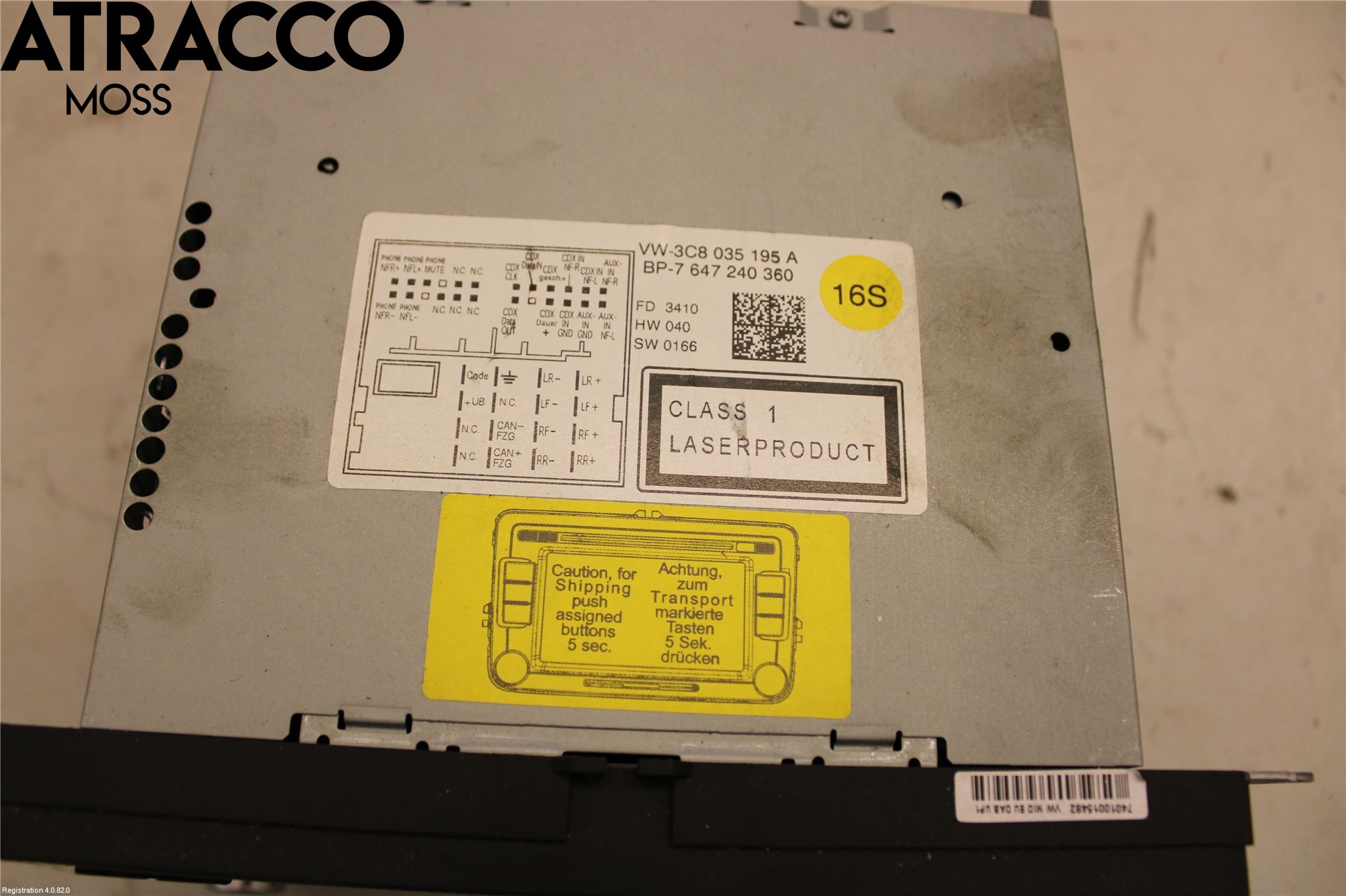 Volkswagen VW GOLF PLUS/CROSS GOLF 04-14 Stereo Radio Med Cd