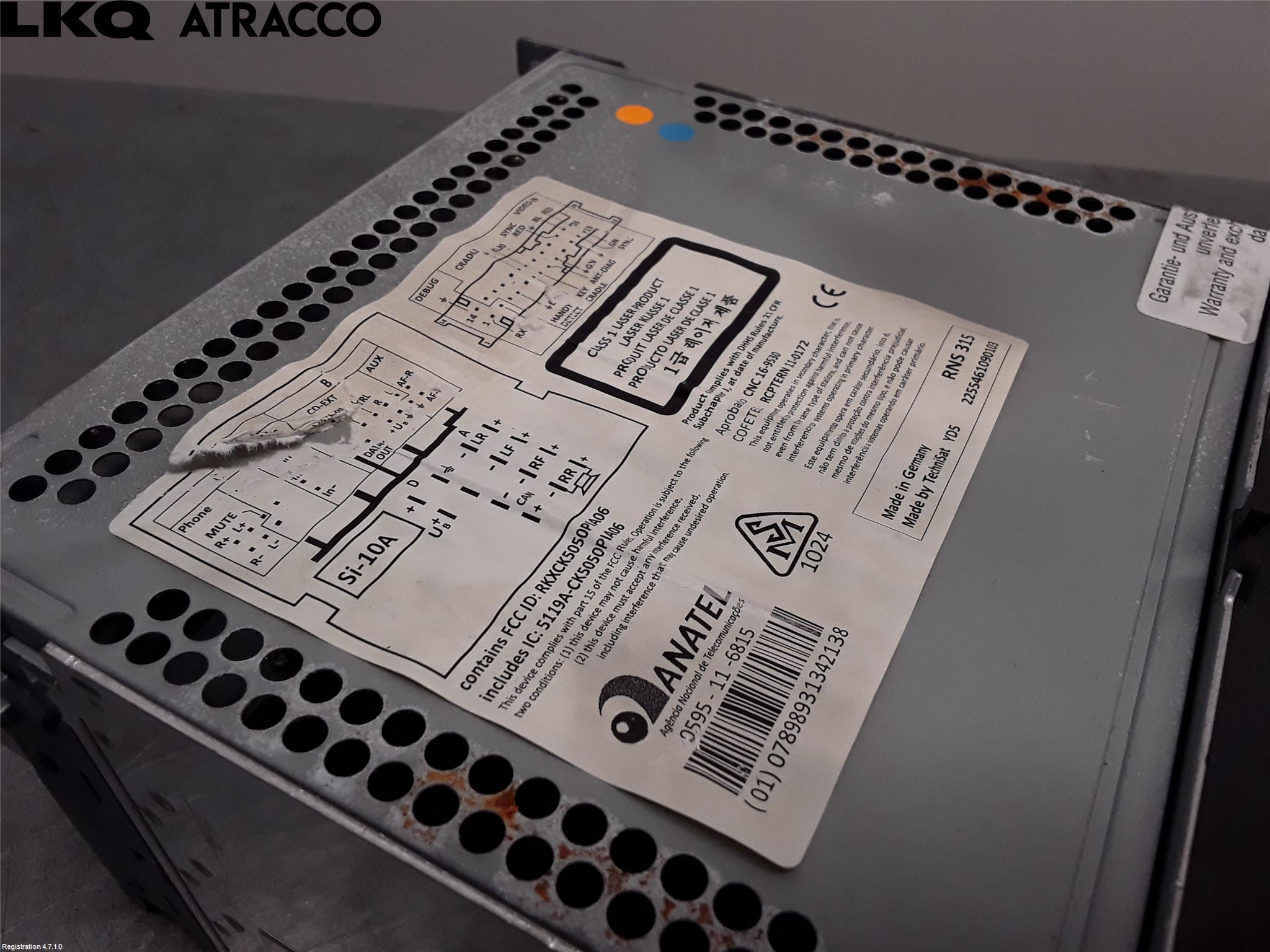 Volkswagen VW SHARAN 11- Stereo Radio