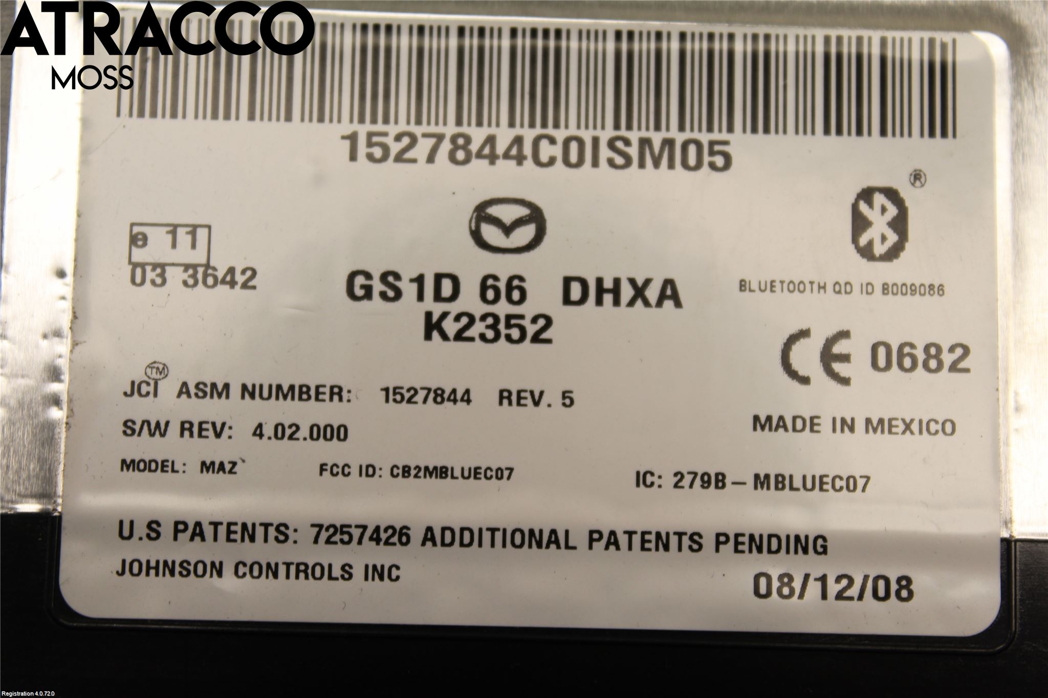 Mazda 6 08-13 Styreenhet Øvrig