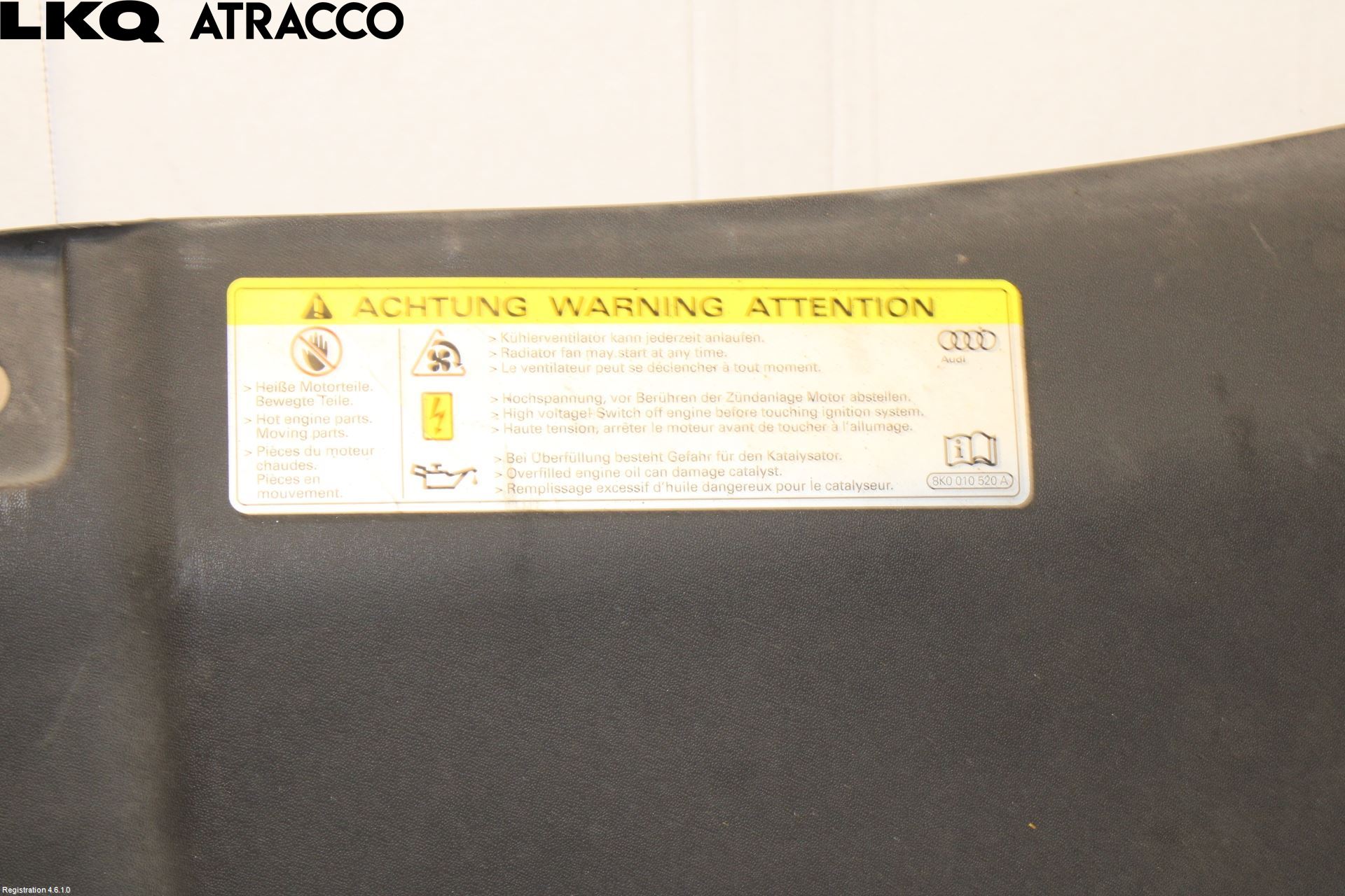 Audi A6 ALLROAD 12-18 Støtfanger Foran Plastdeksel