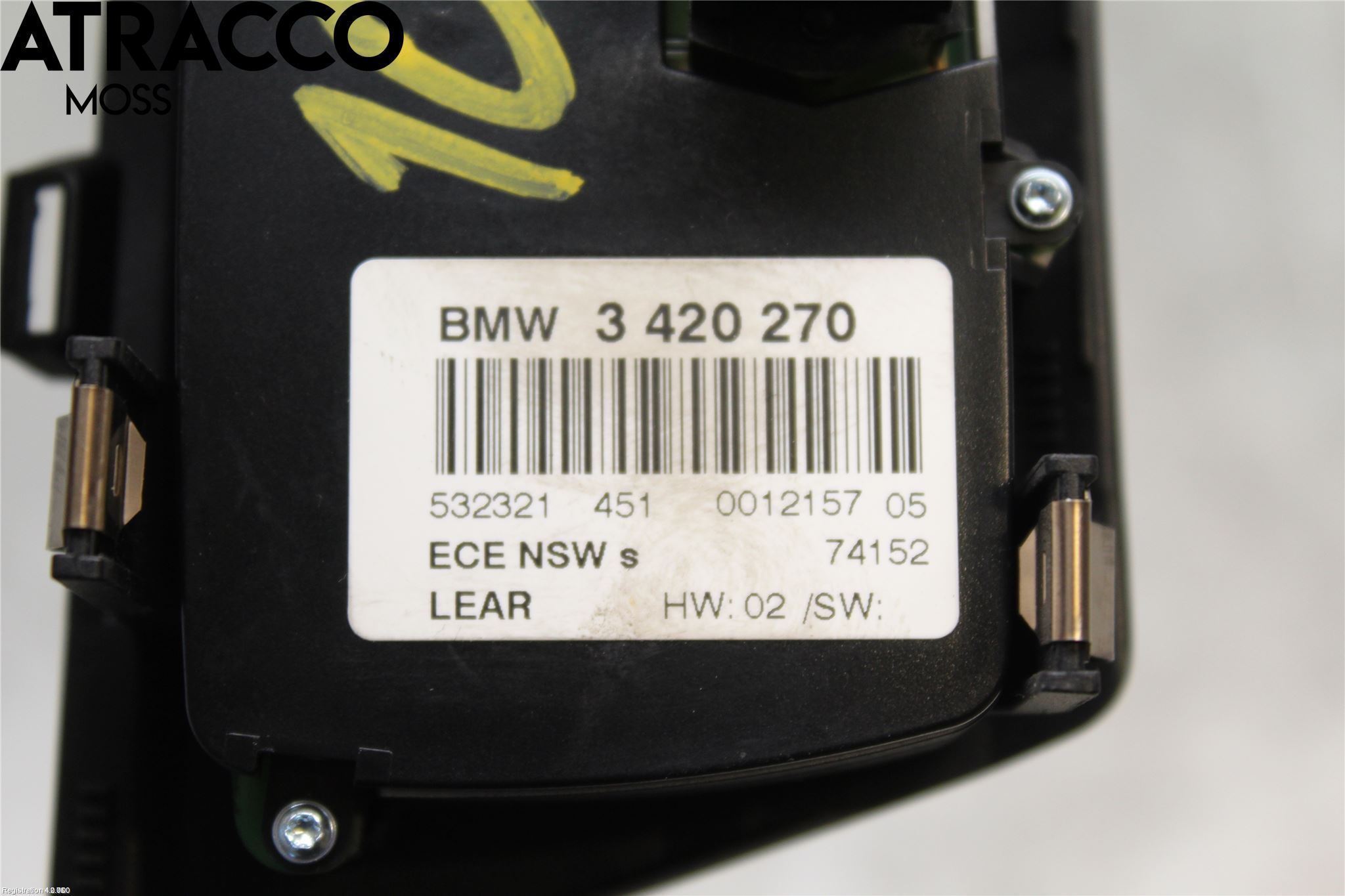 BMW X3 E83     03-10 Bryter Hovedlys