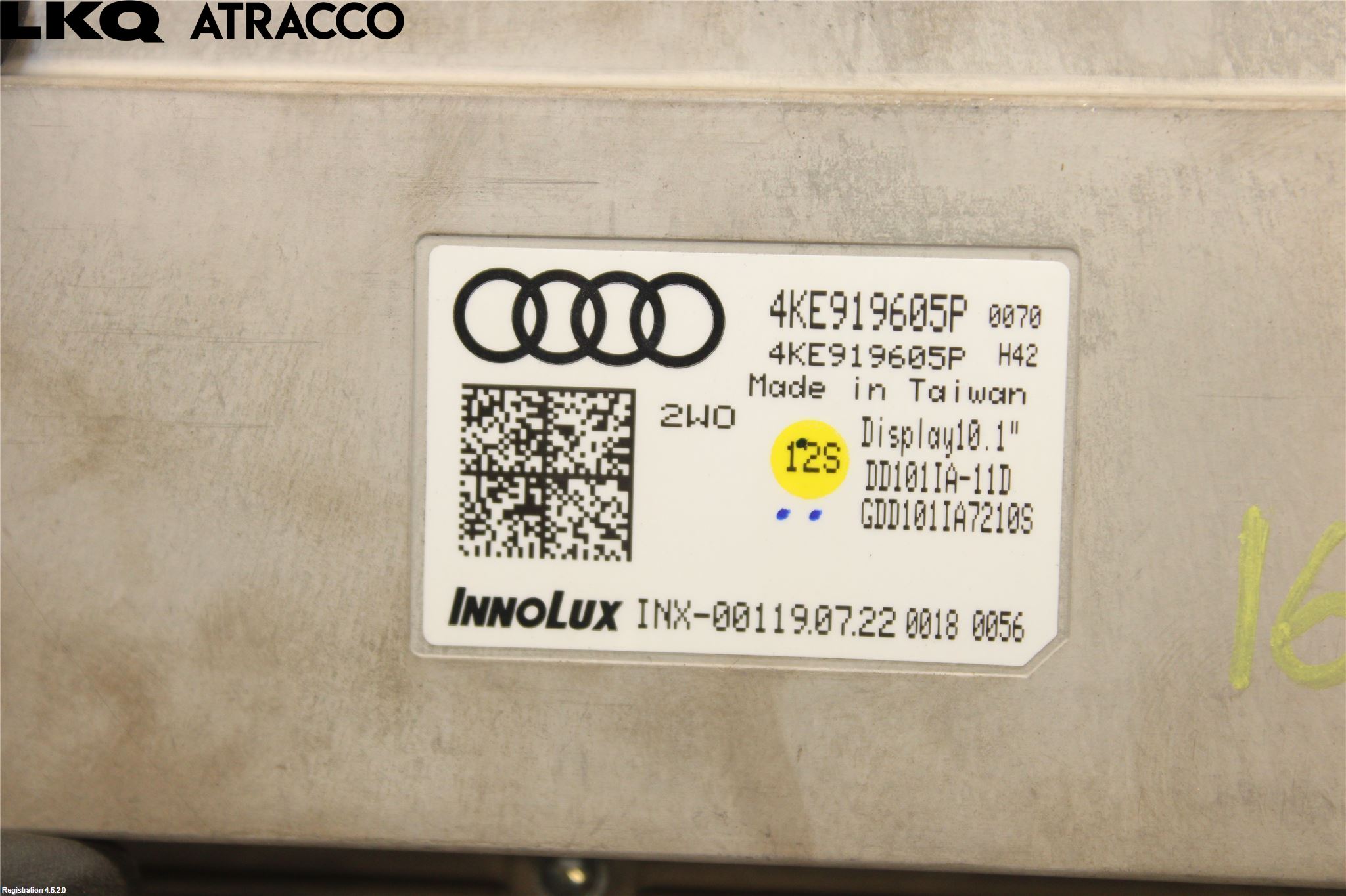 Audi E-TRON, S GE 19- Multifunktionsdisplay