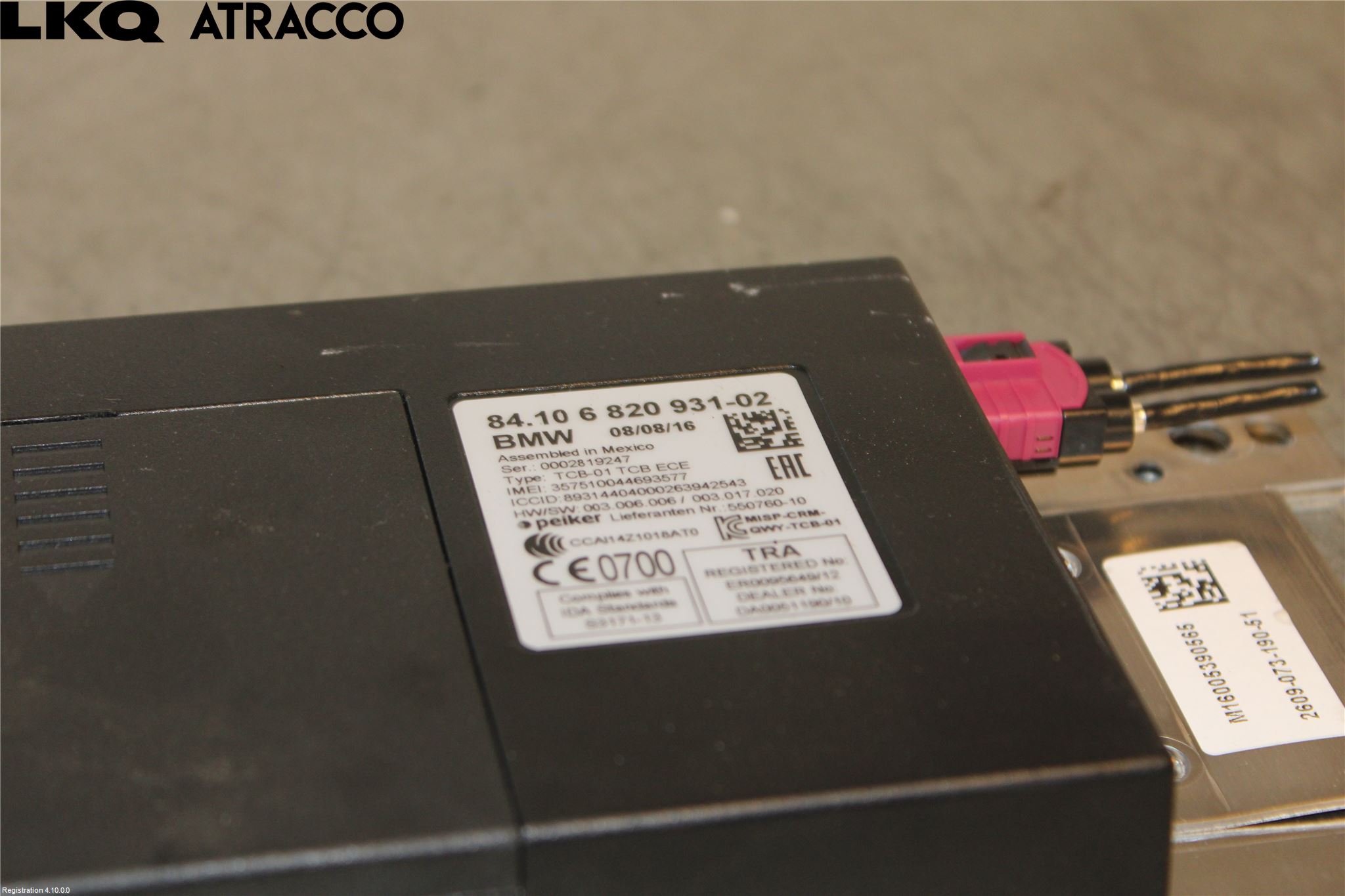 BMW i3 I01 13-22 Stereo Forsterker