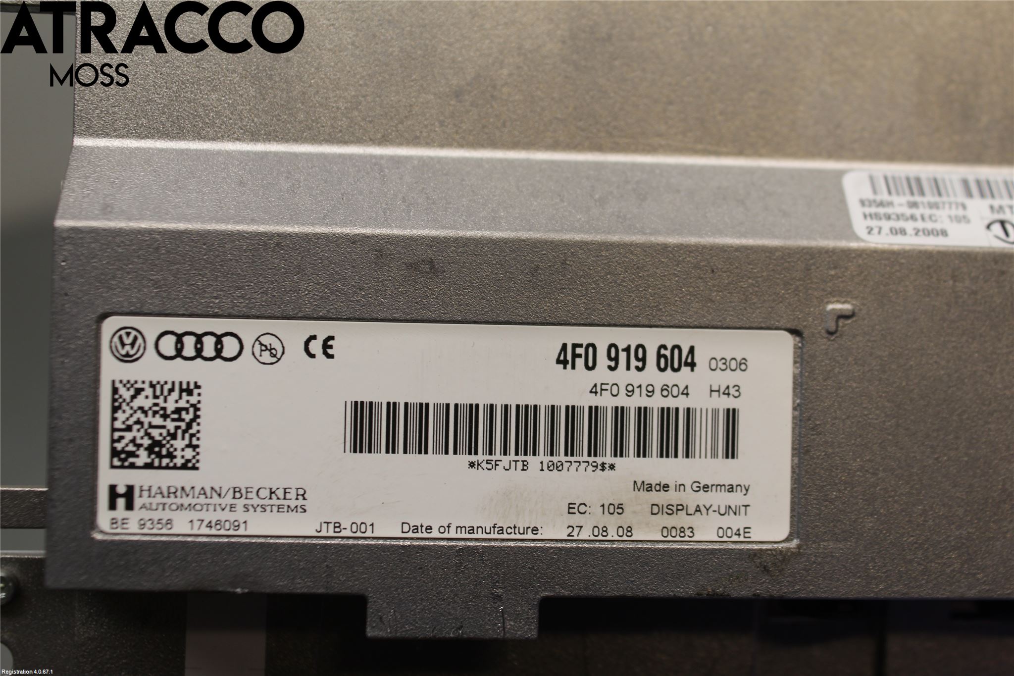 Audi A6/S6     05-11 Multifunktionsdisplay