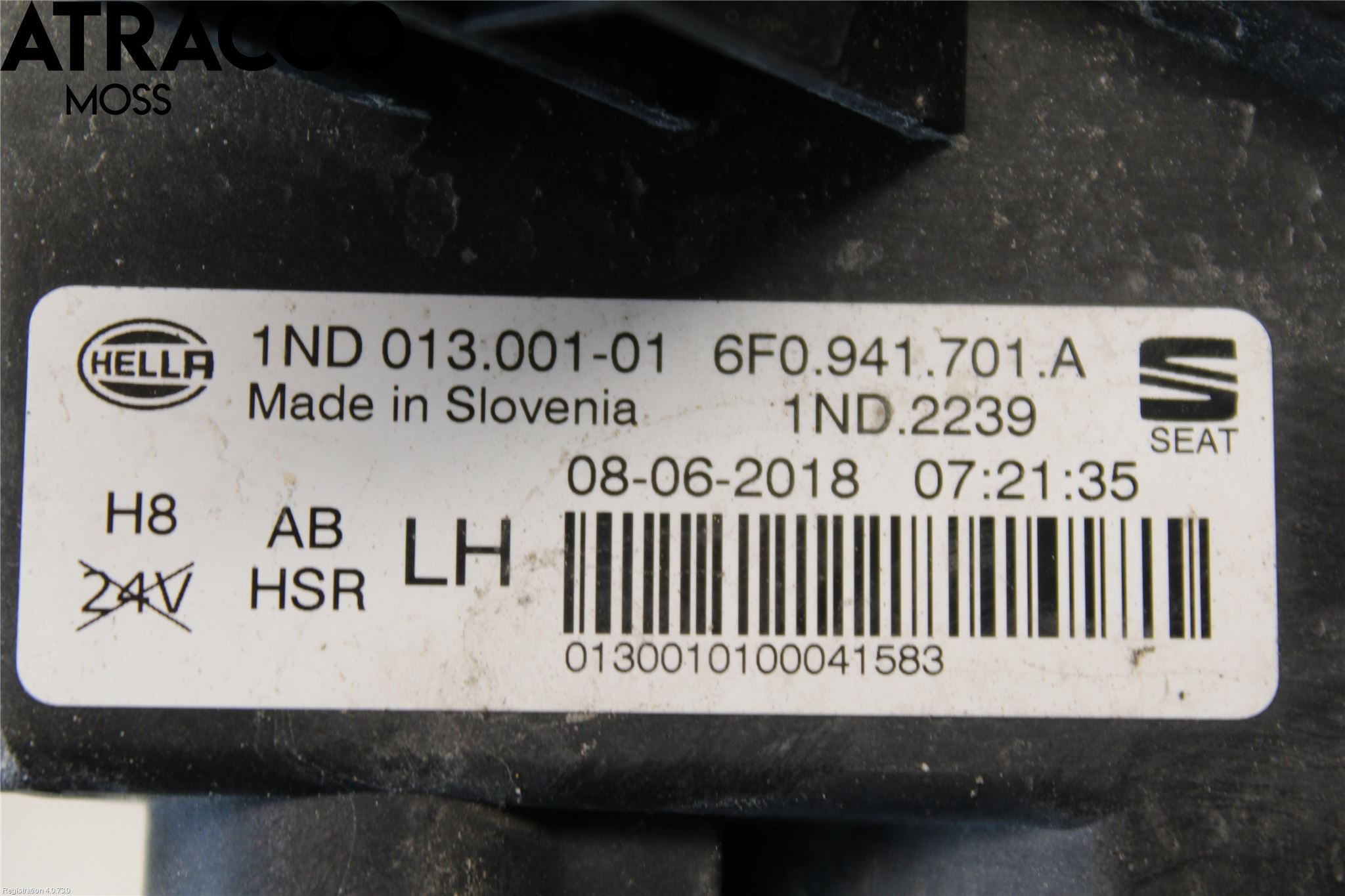 Seat IBIZA V 17-20 Frontlykt-Kurve-Tåkelys