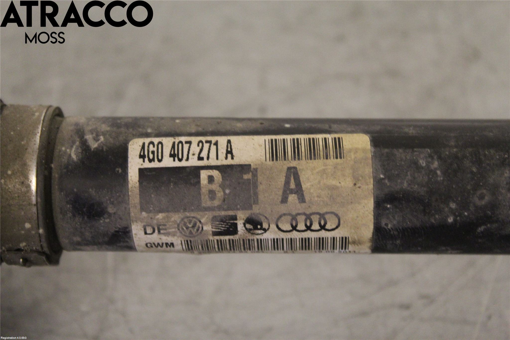 Audi A6/S6 4G 11-18 Drivaksel Foran Kompl Venstre