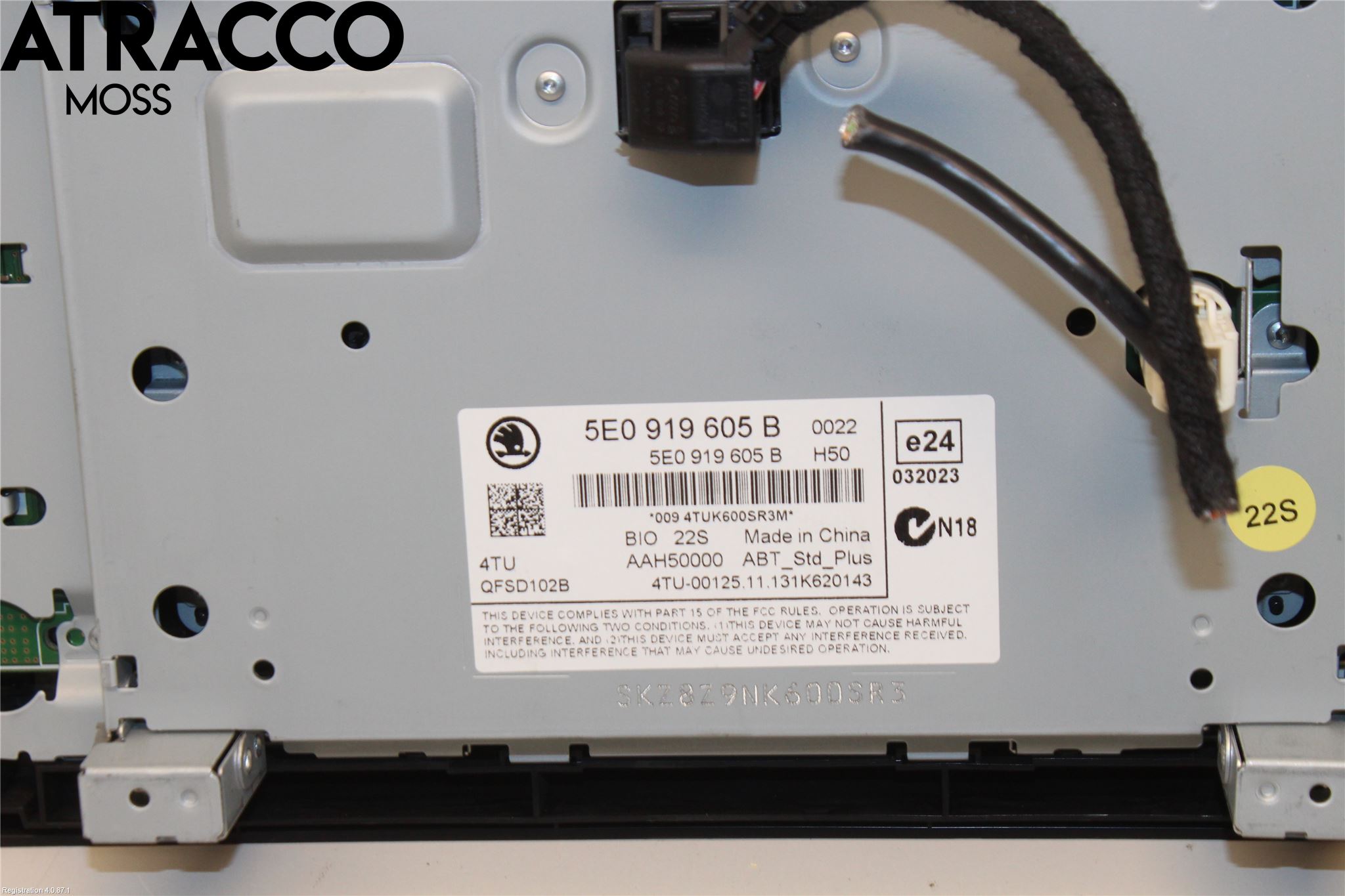 Skoda OCTAVIA (5E) 13-20 Multifunktionsdisplay