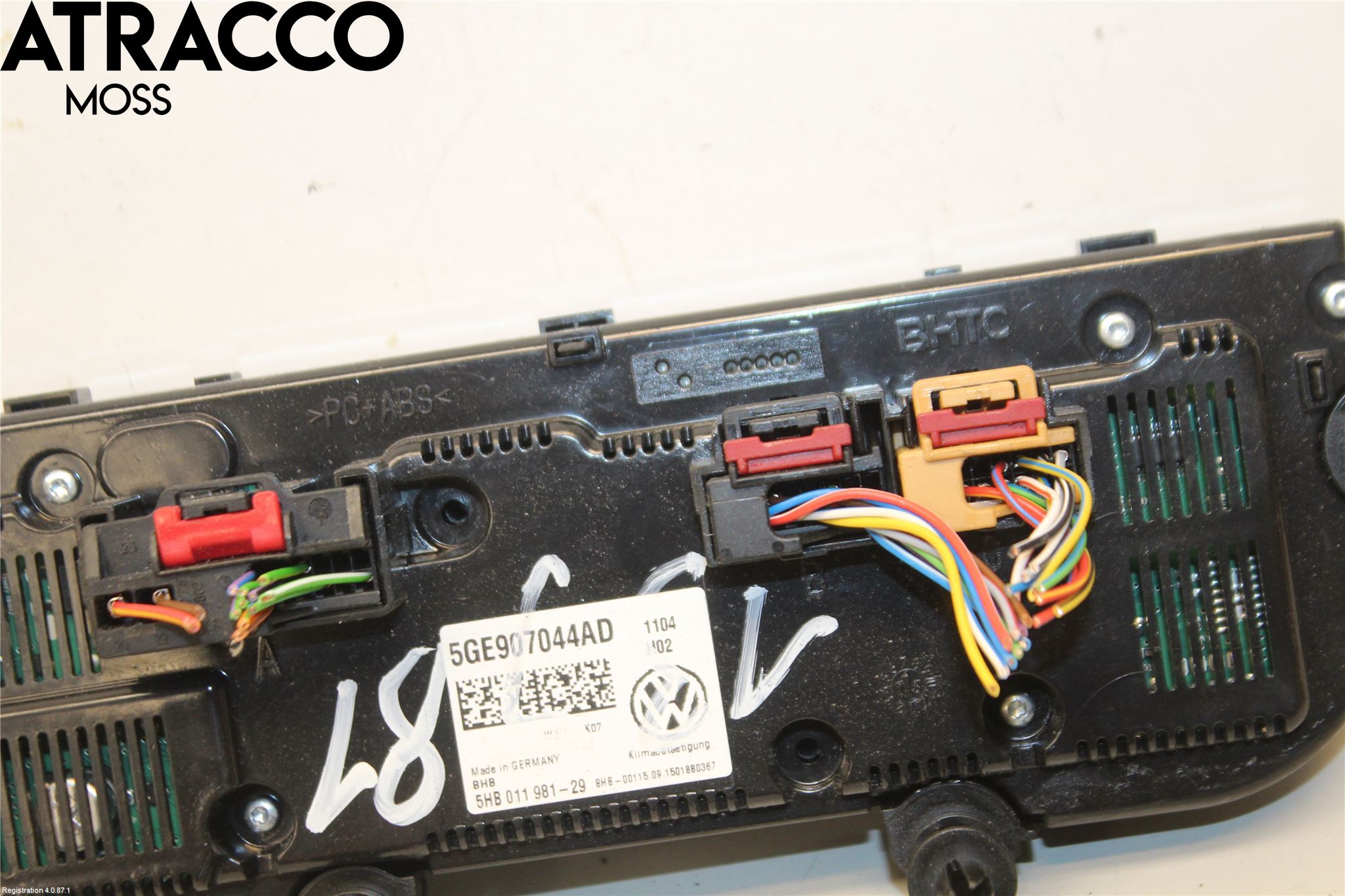 Volkswagen VW GOLF / E-GOLF VII 13-20 Varme Ac Betjening-Display