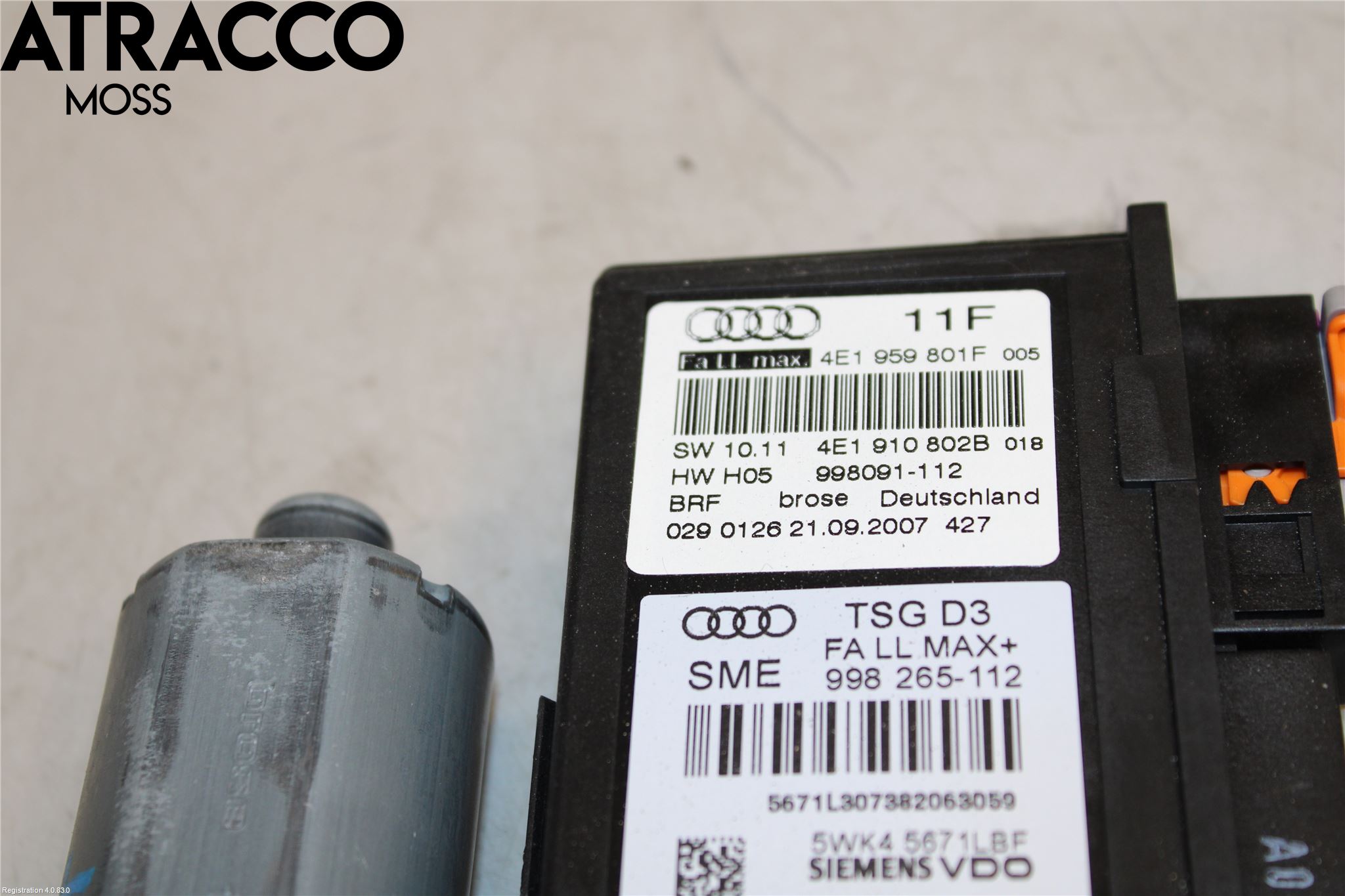 Audi A8/S8 4D 94-02 Vindusheismotor