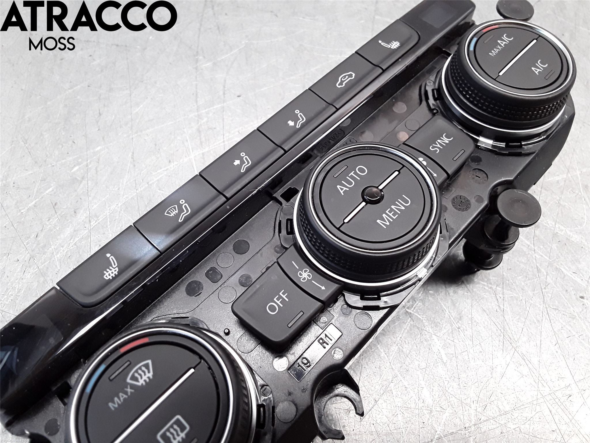 Volkswagen VW GOLF / E-GOLF VII 13-20 Varme Ac Betjening-Display