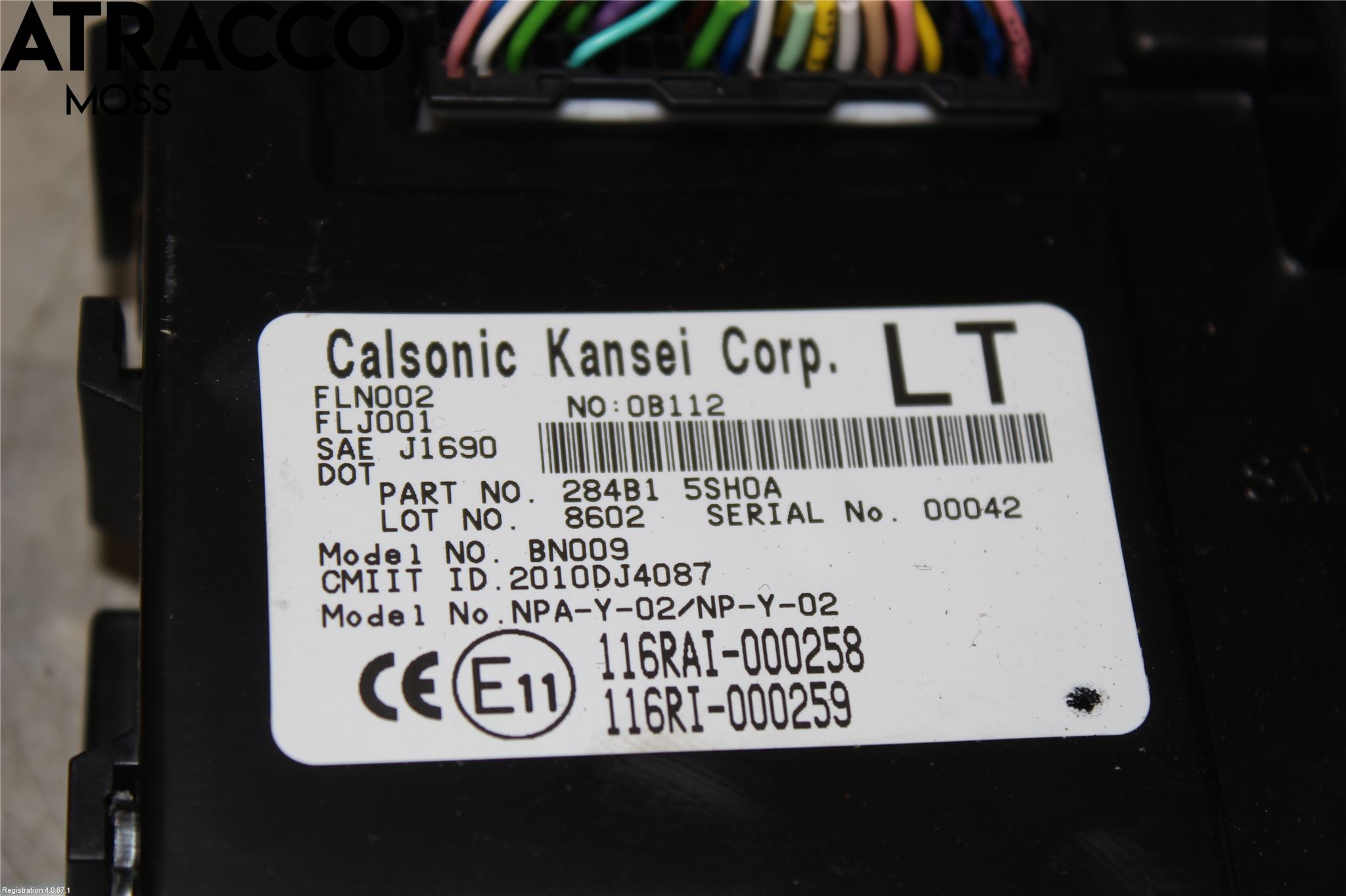 Nissan LEAF 18- Styreenhet Parkering