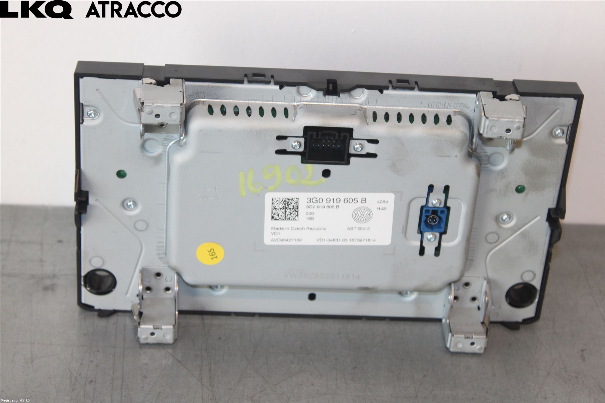 Volkswagen VW GOLF / E-GOLF VII 13-20 Multifunktionsdisplay