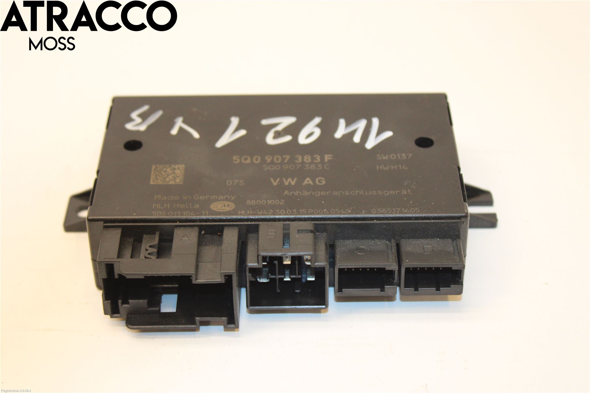 Volkswagen VW GOLF / E-GOLF VII 13-20 Styreenhet Tilhengerfeste