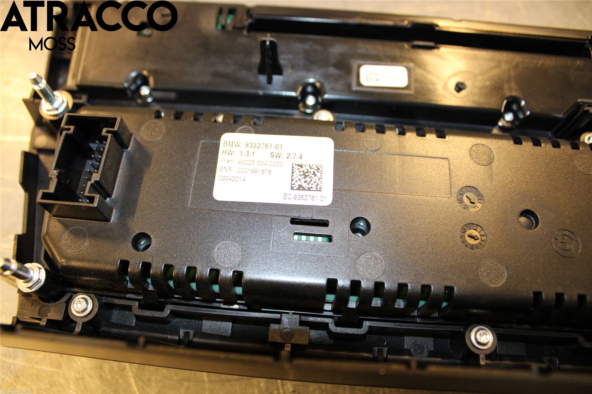 BMW 5 F10/F11/F18 09-17 Varme Ac Betjening-Display