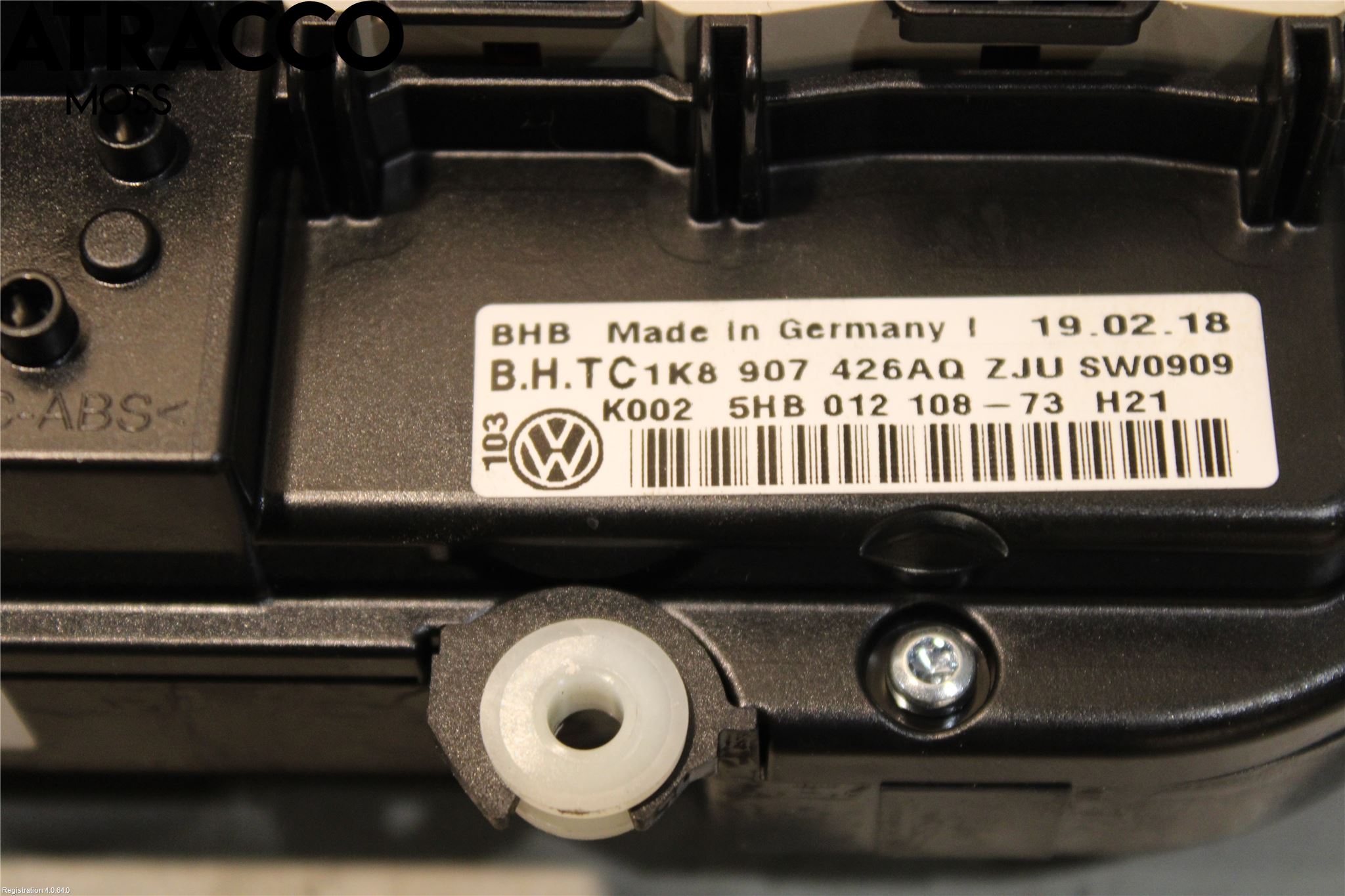 Volkswagen VW CADDY 16-20 Varme Ac Betjening-Display