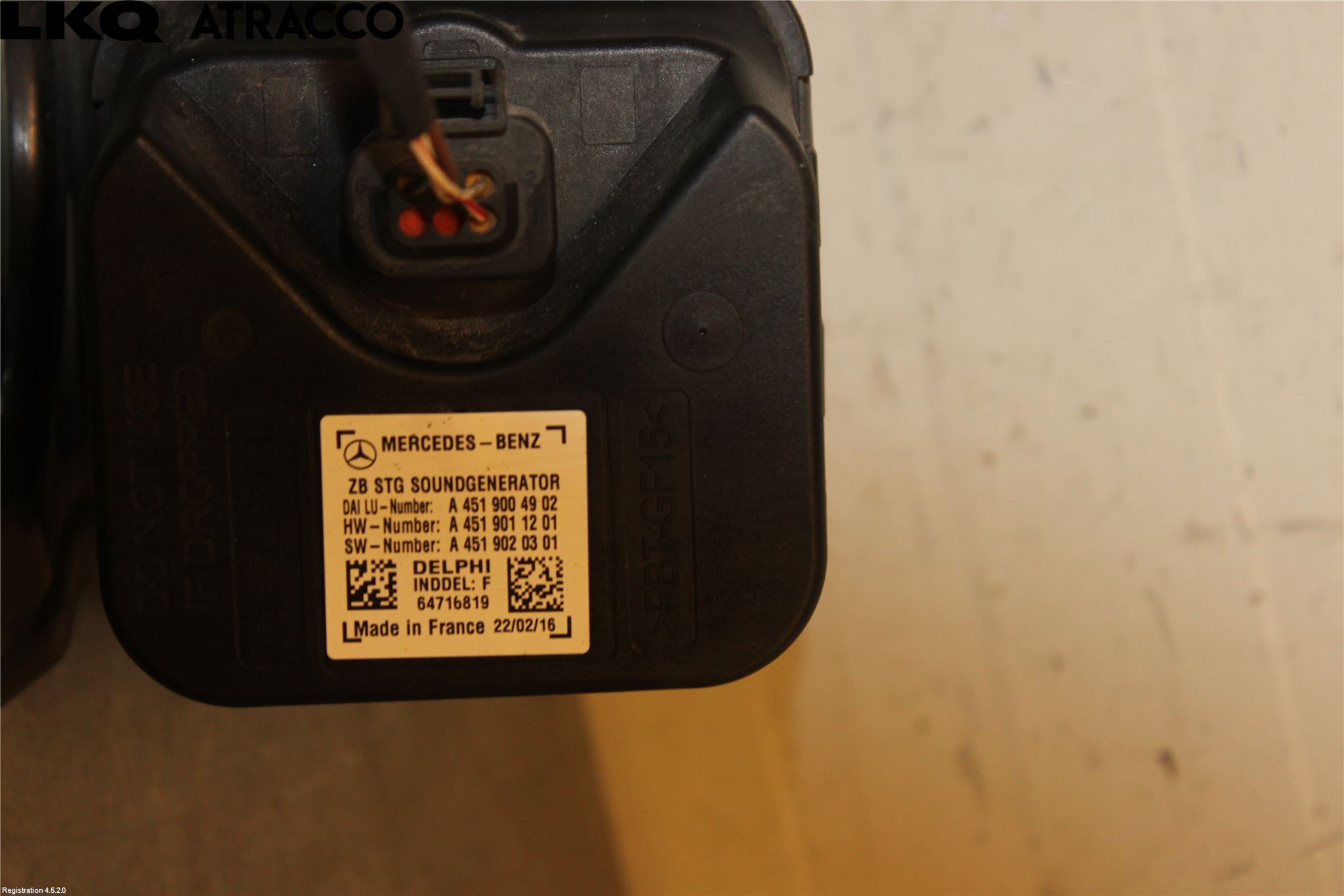 Mercedes-Benz MB B-KLASS (W246/W242) 12-19 Signalhorn