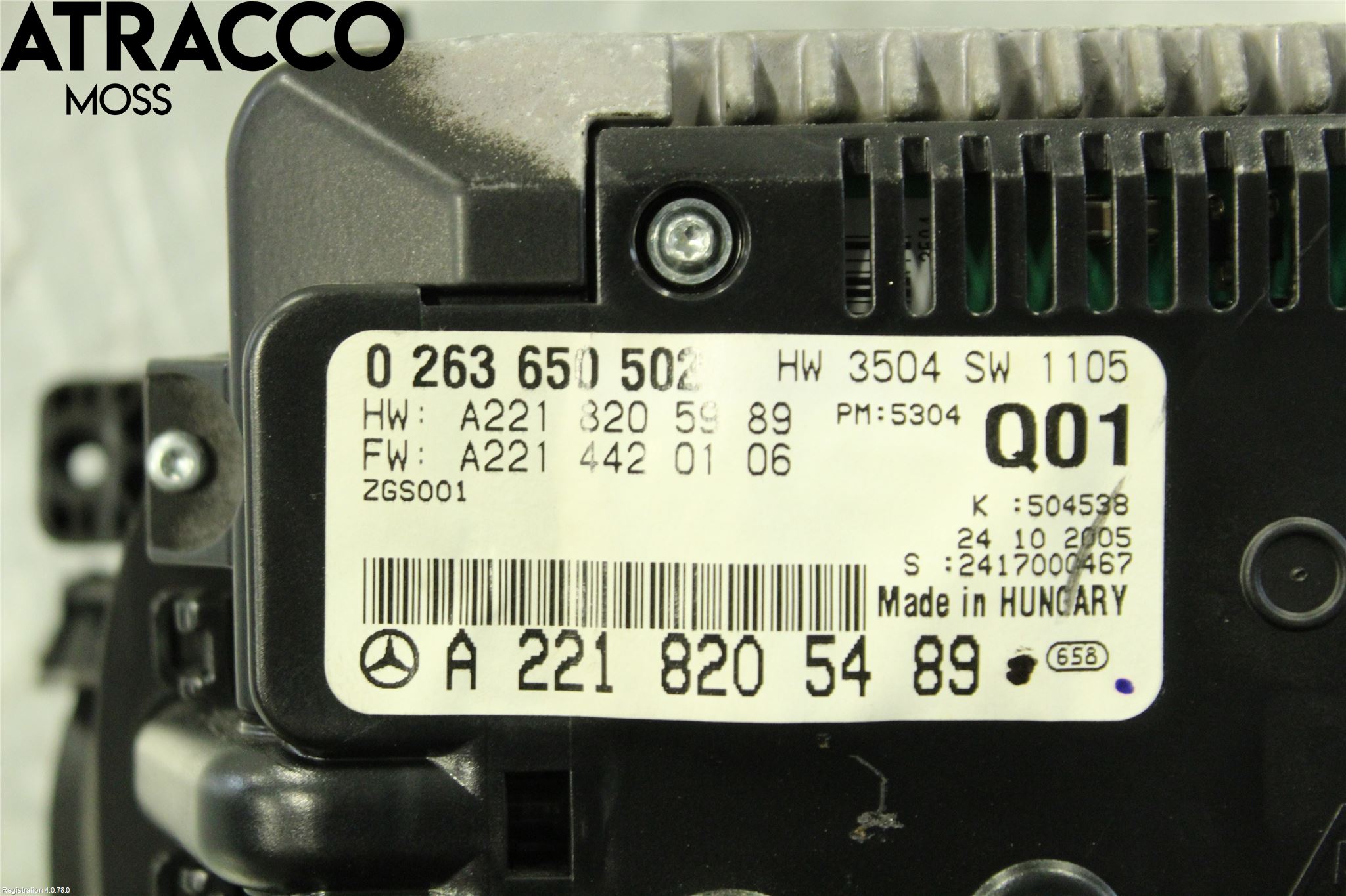 Mercedes-Benz MB S-KLASS (W221) 05-13 Multifunktionsdisplay