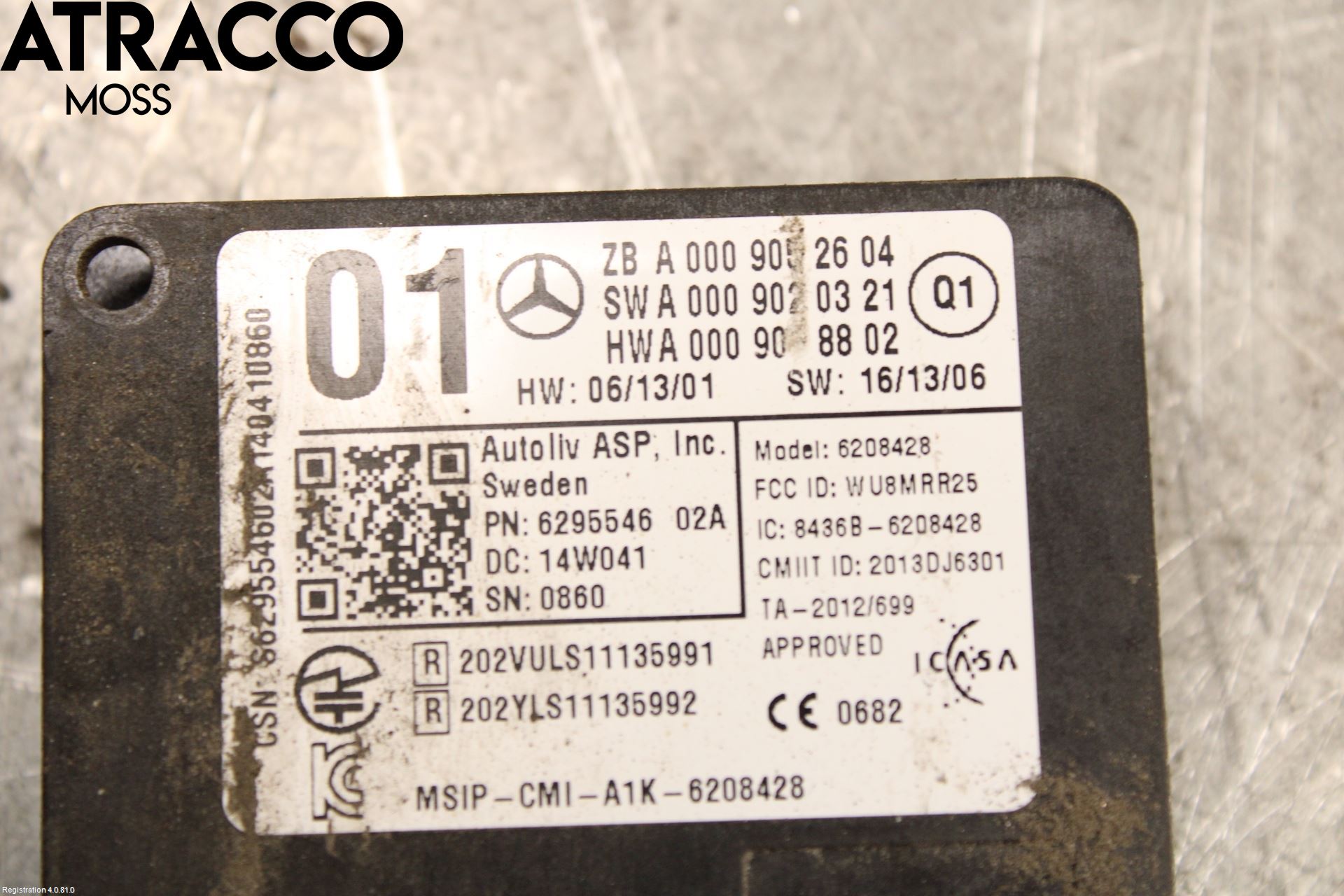 Mercedes-Benz MB A-KLASS (W176) 13-18 Sensor Ryggesensor